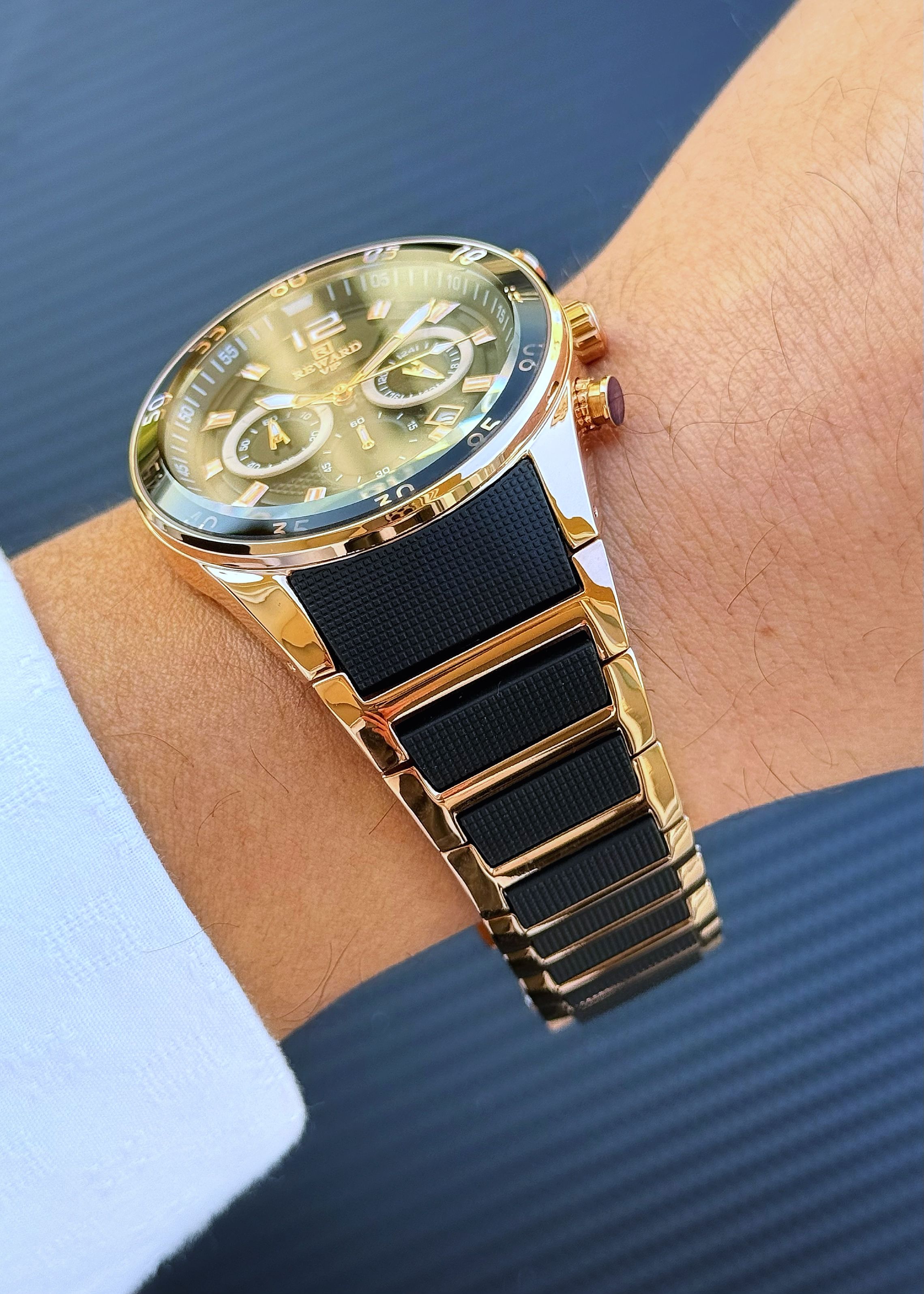 REWARD A141015 Siyah Rose Gold Erkek Kol Saati