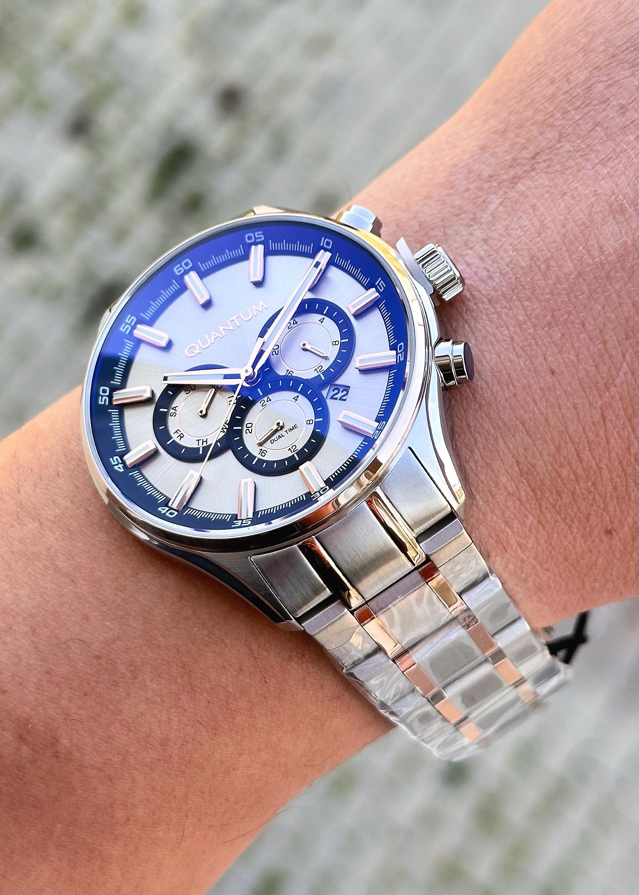 QUANTUM Çelik Kasa Çelik Kordon Erkek Kol Saati