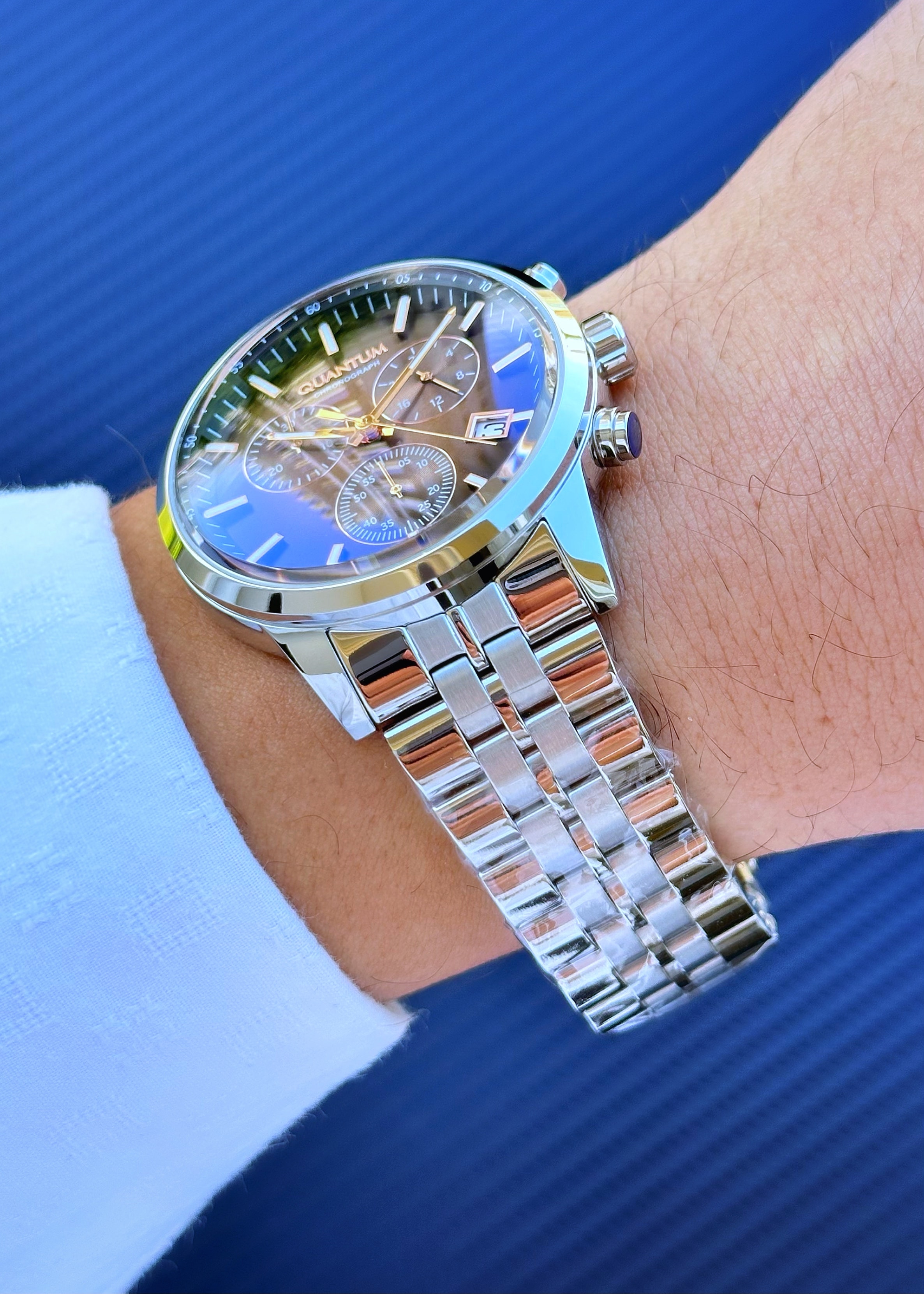 Quantum Çelik Kasa Çelik Kordon Erkek Kol Saati