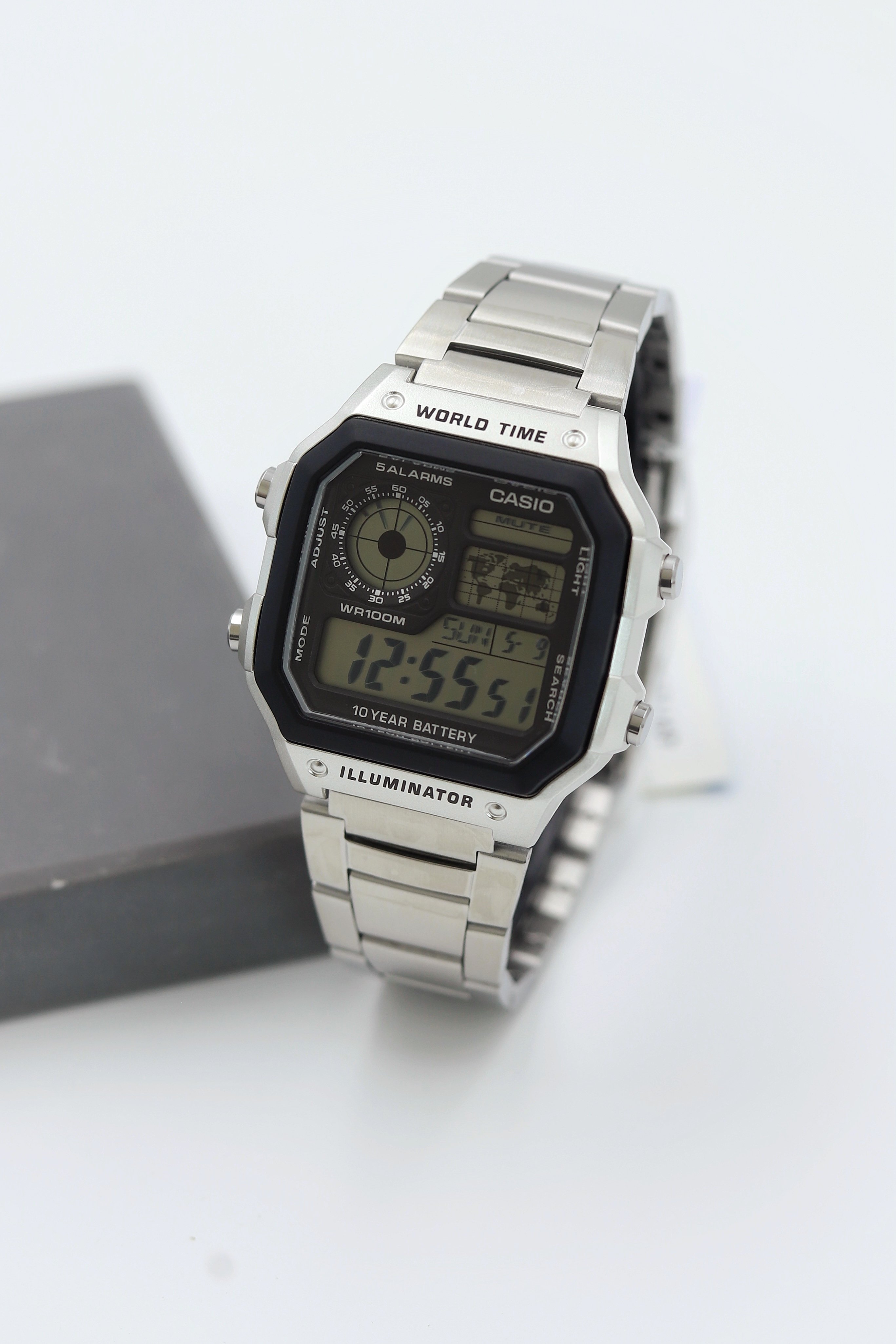 Casio Çelik Kordon Dijital Erkek Kol Saati ASW123-137CS