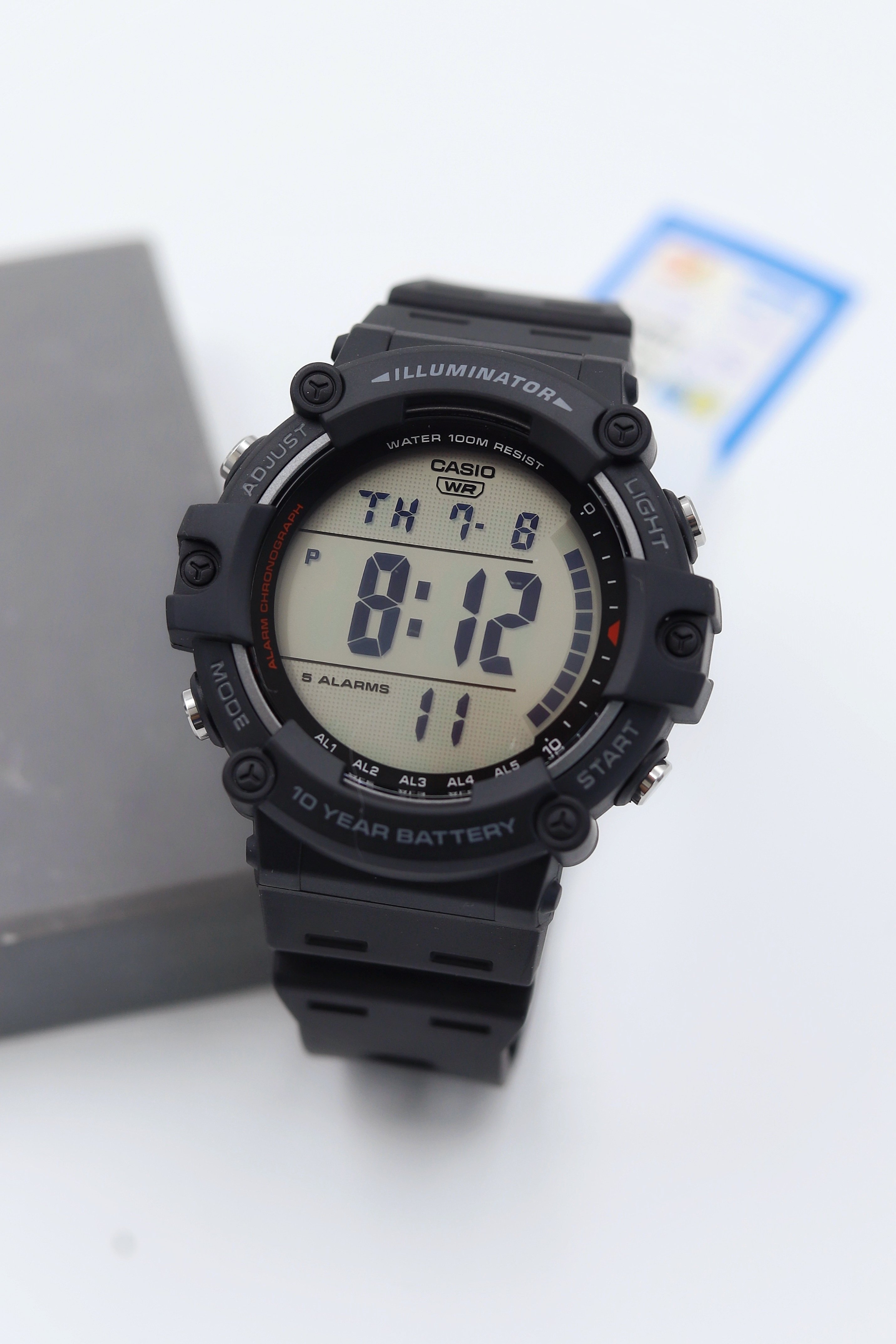 Casio Silikon Kordon Dijital Erkek Kol Saati ASW123-140CS