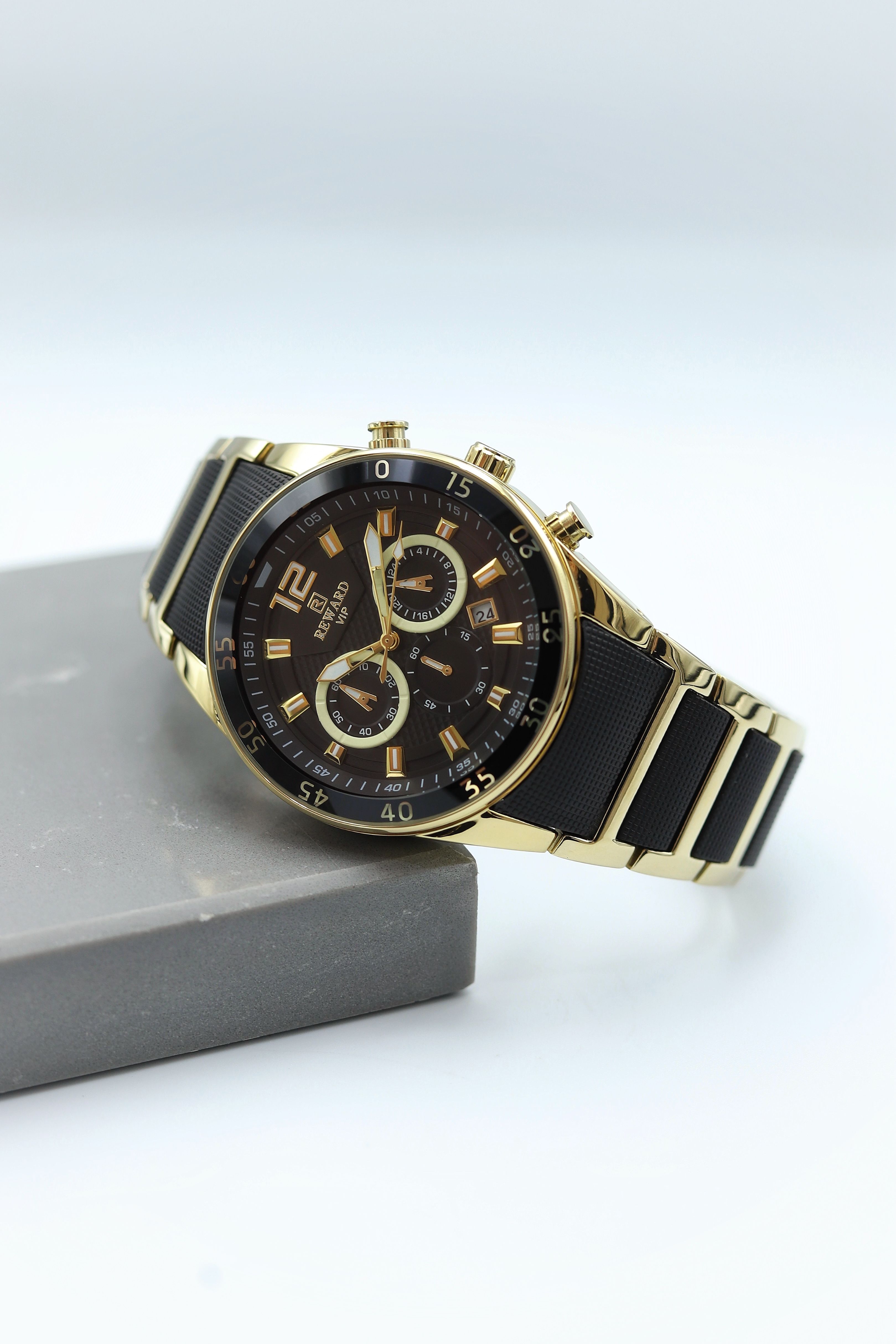 REWARD A141019 Siyah Gold Erkek Kol Saati