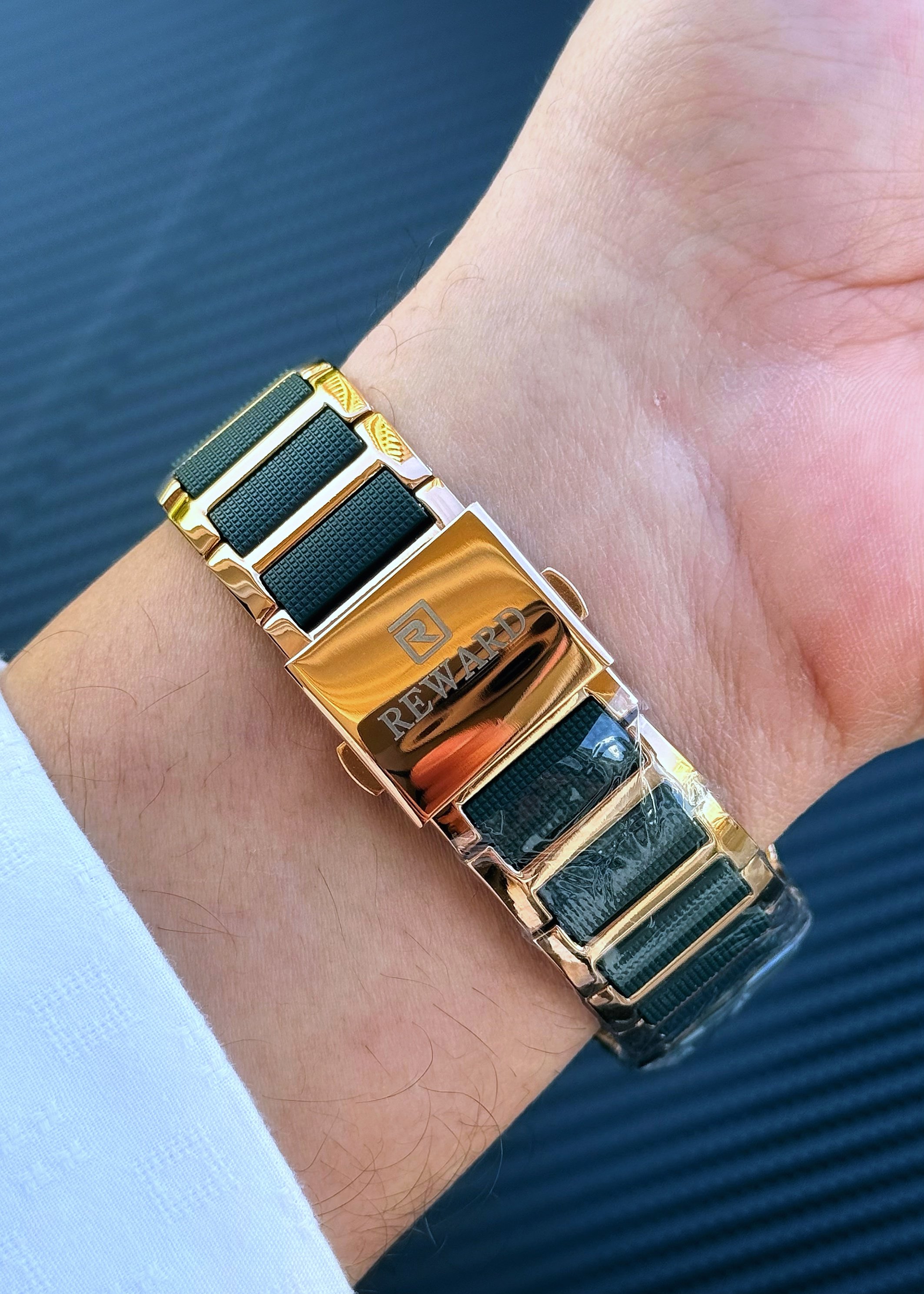 REWARD A141009 Yeşil Rose Gold Erkek Kol Saati