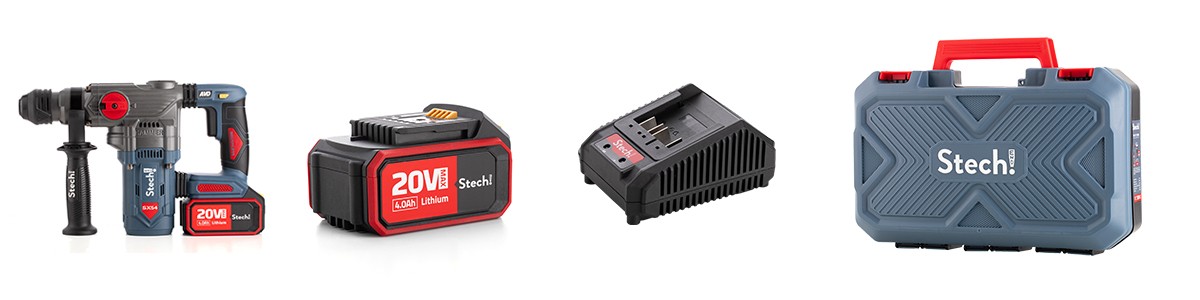STECHEND Akülü Kırıcı Delici Matkap SX54 4.0Ah