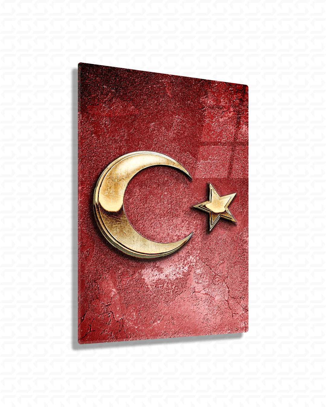 Türk Bayrağı Cam Tablo - 103 
