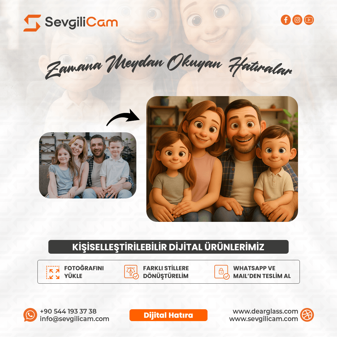 Seçtiğiniz Fotoğrafa Özel -  Kişiselleştirilmiş Dijital Hatıra