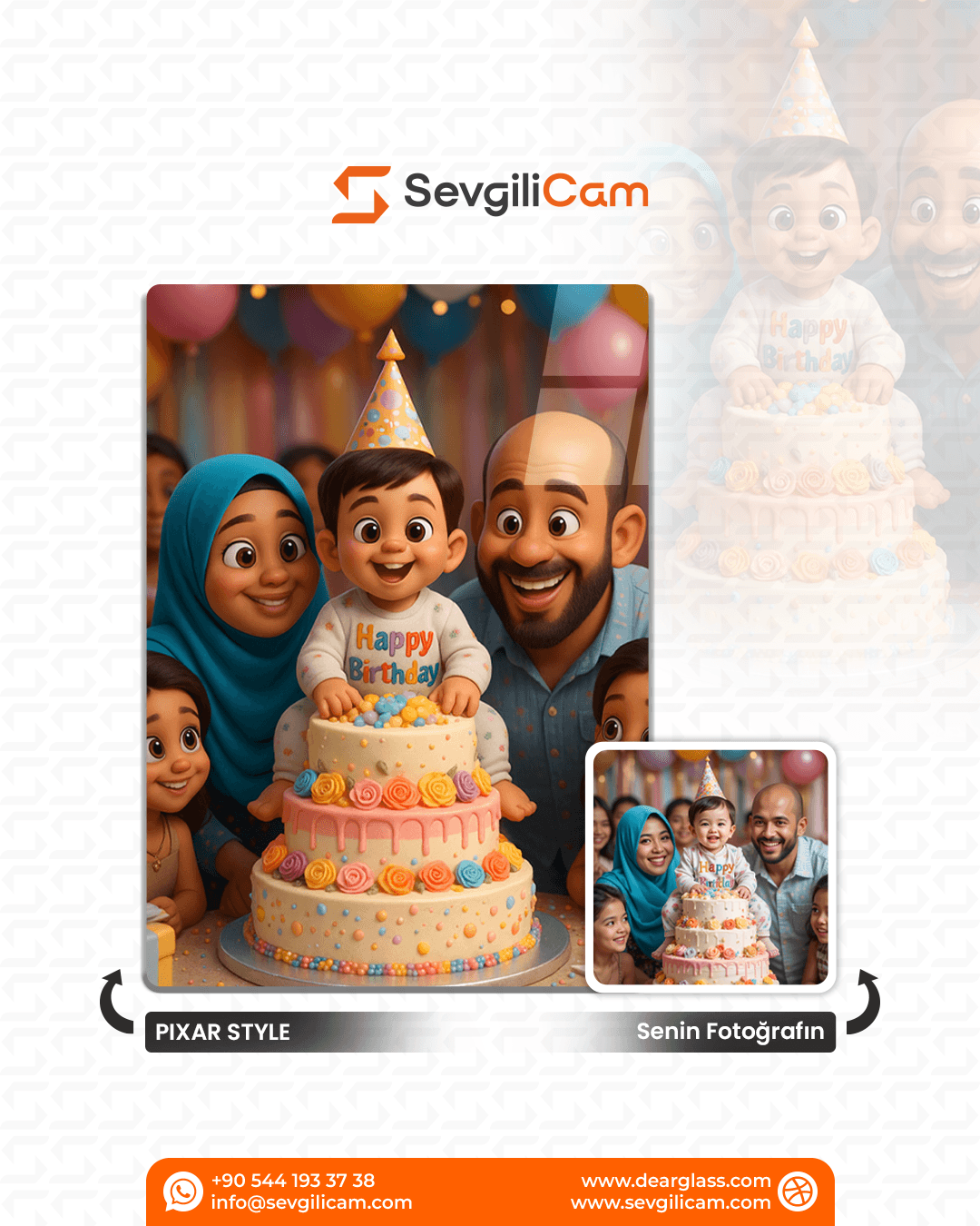 Çocuğunuza Özel - Kişiselleştirilmiş Cam Tablo