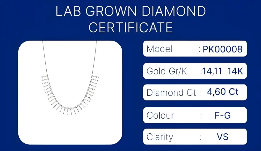 14K White Gold Diamond Pendant Necklace