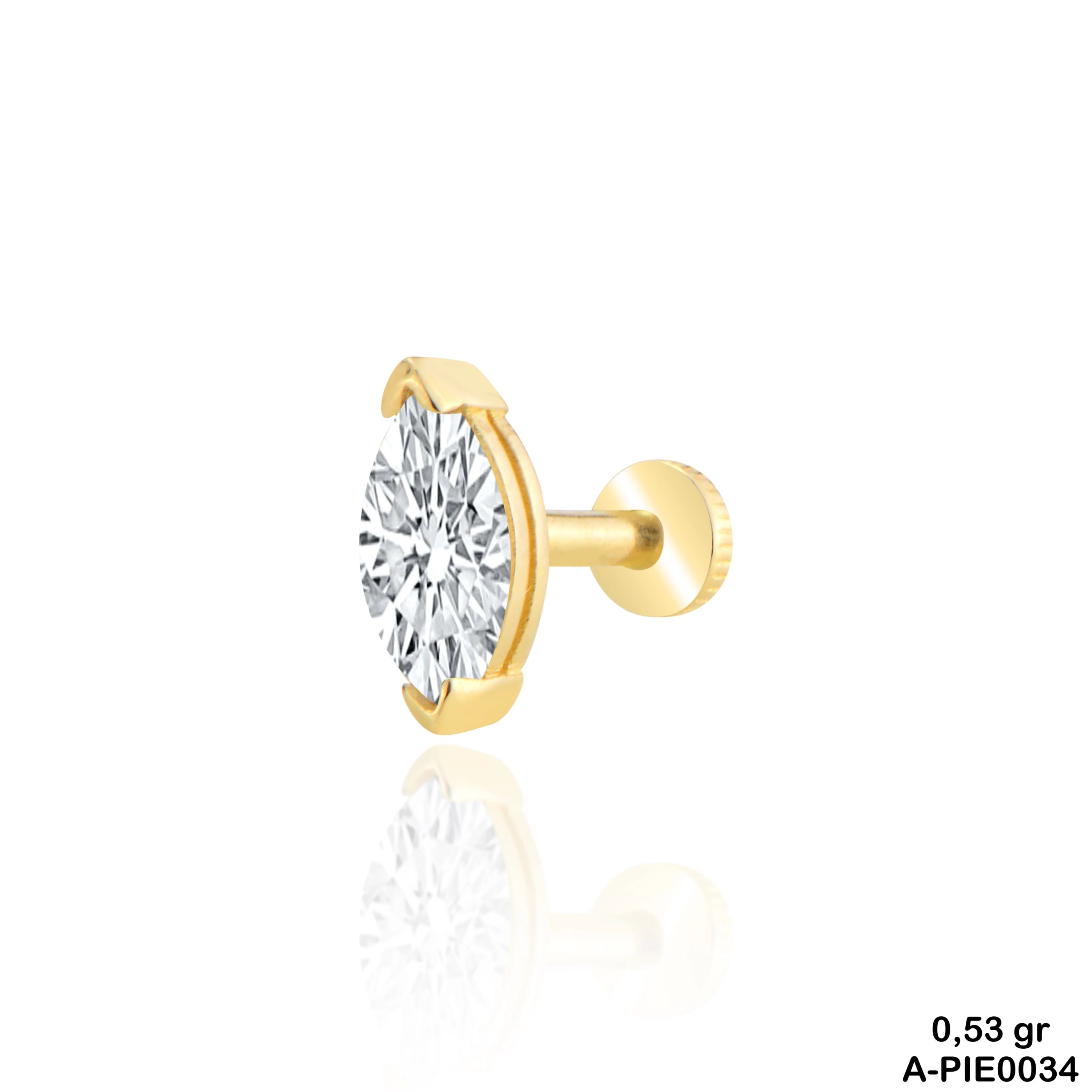 Tektaş Markiz Altın Piercing