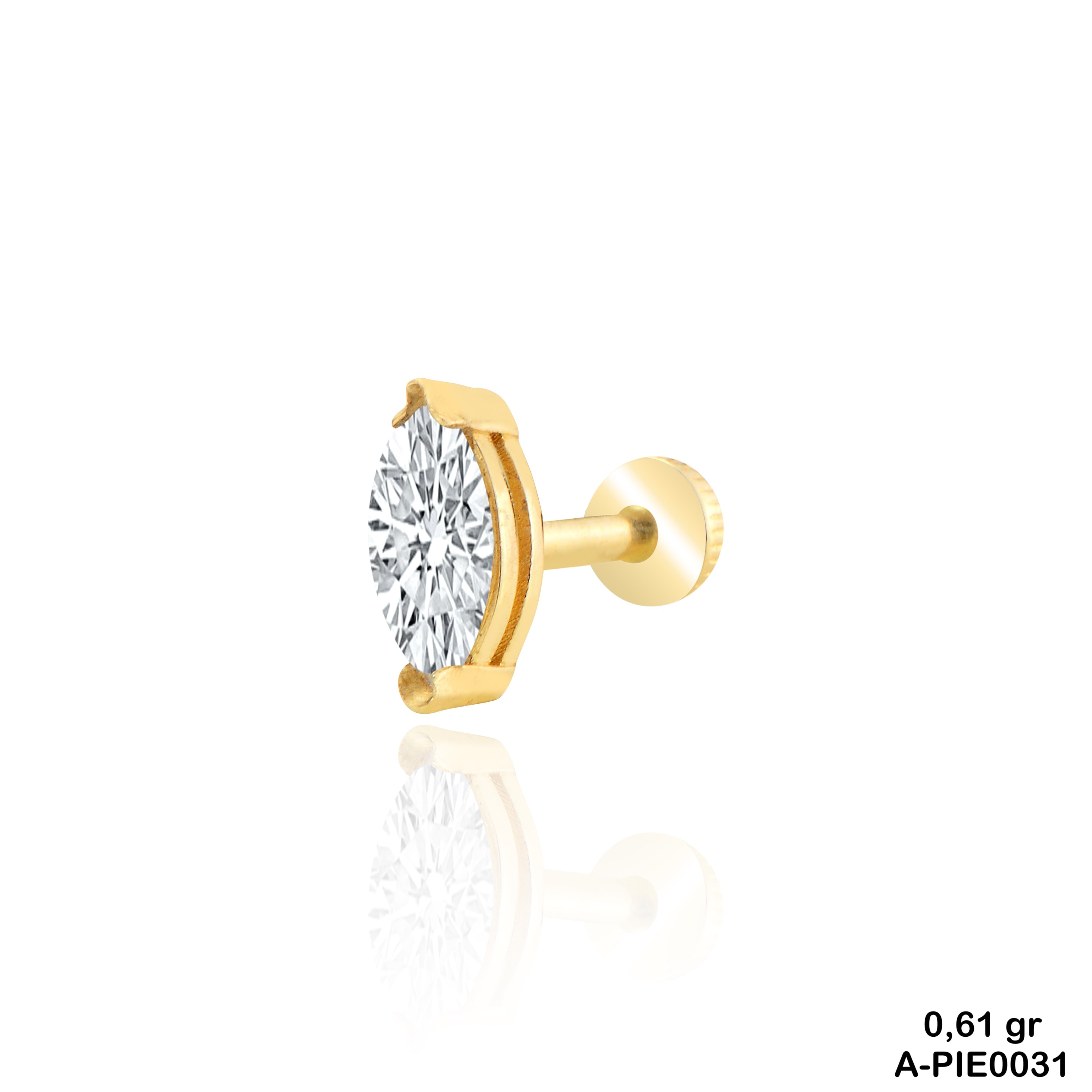 Tektaş Markiz Altın Piercing