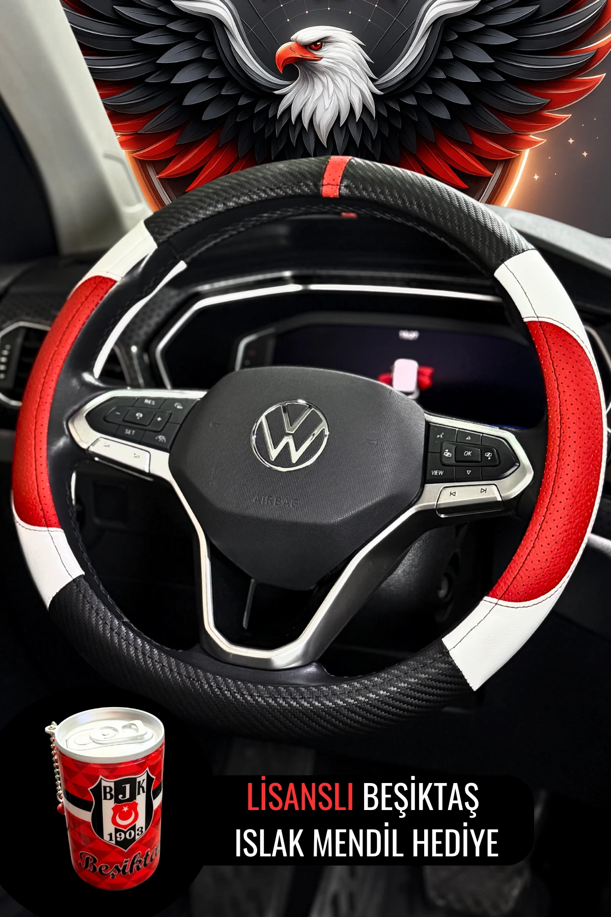 🎁 Hediyeli 🎁 Taraftar Geçmeli Direksiyon Kılıfı 
