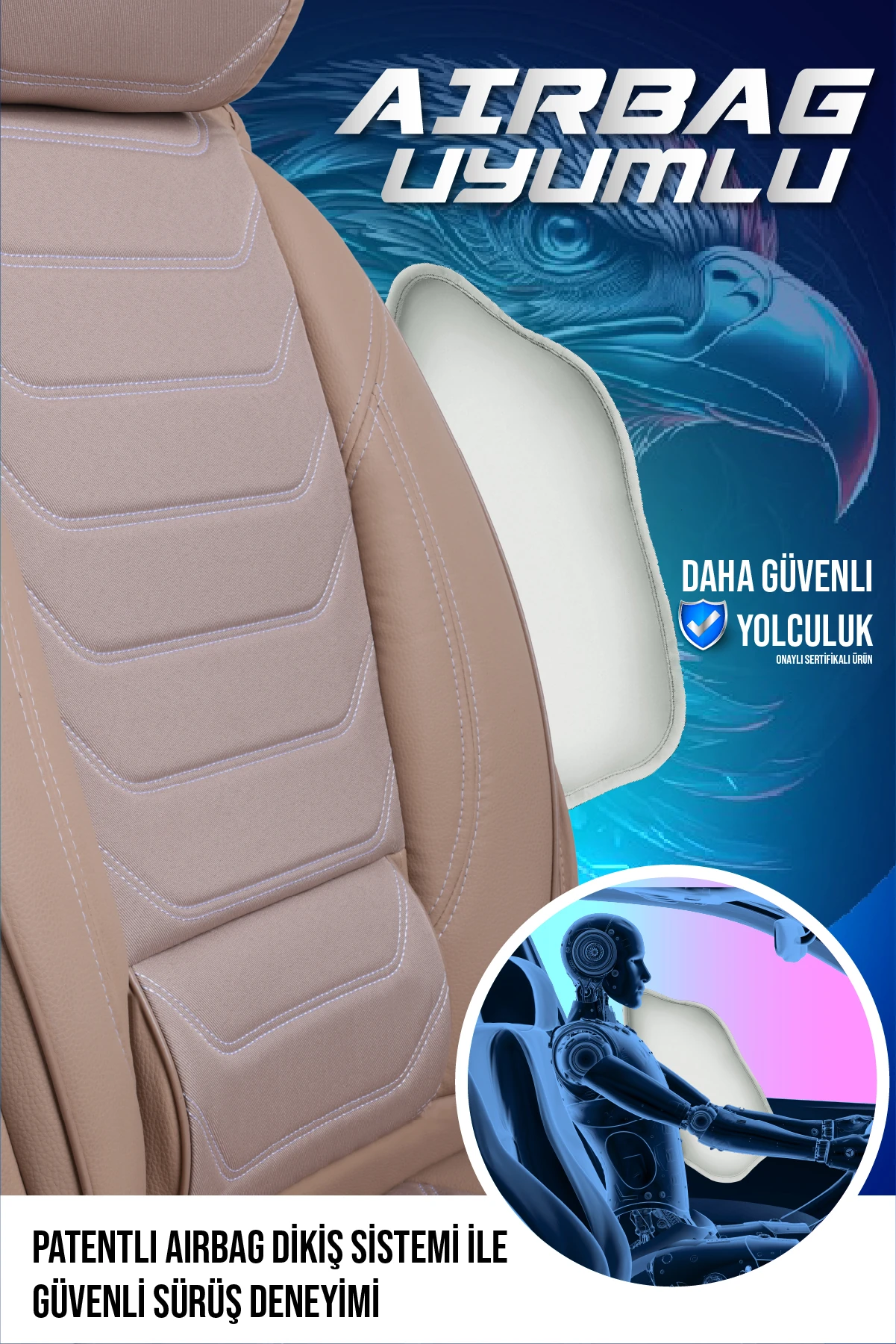 Sport Elegance 5’li Set Deri Oto Koltuk Kılıfı