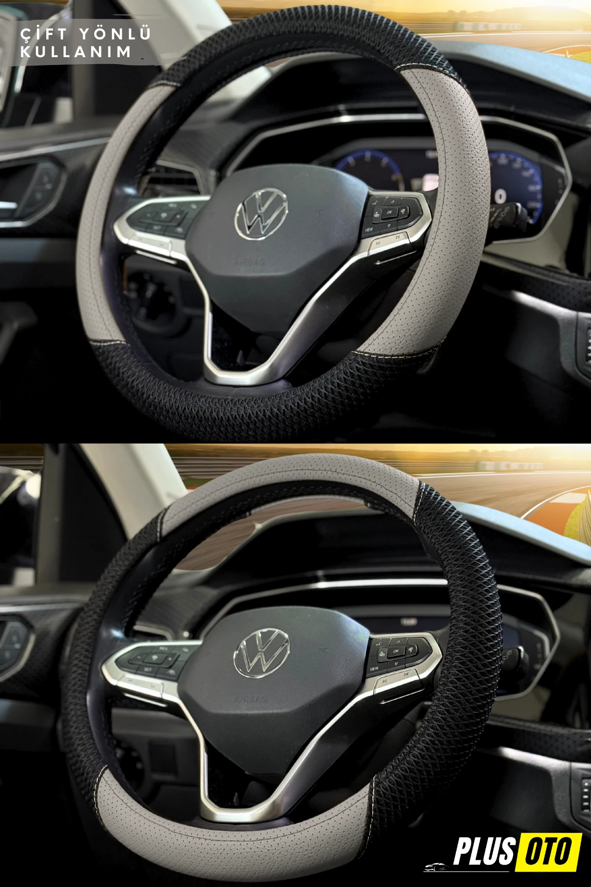 Rally Serisi Terletmez Fileli Direksiyon Kılıfı 