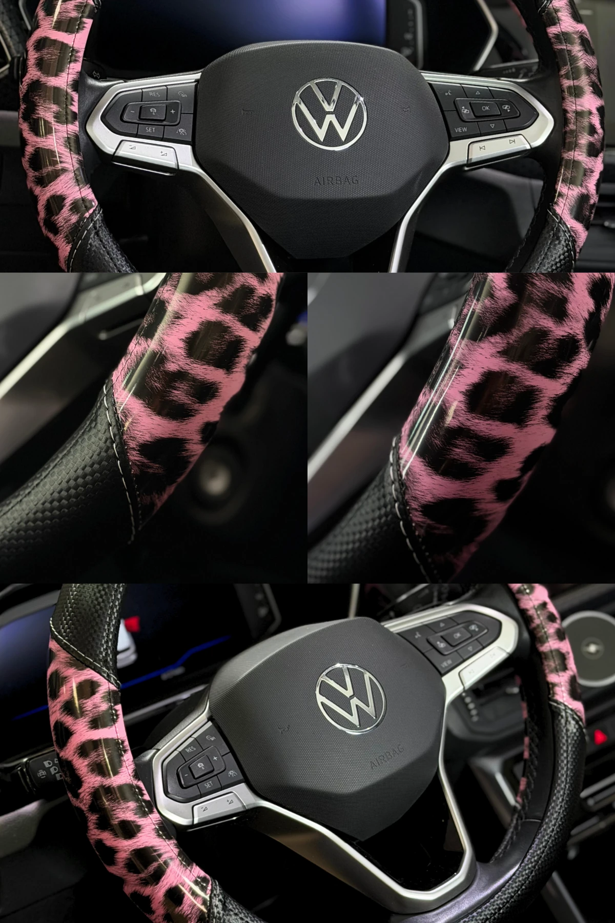 Sakura Serisi Leopar Direksiyon Kılıfı