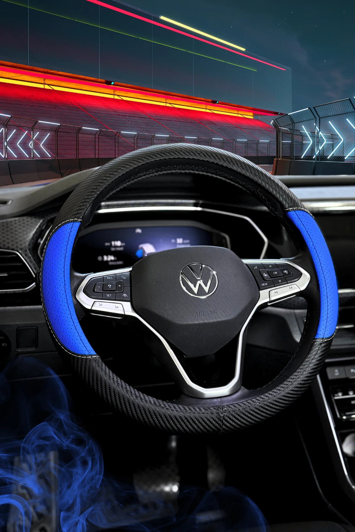 Raptor Serisi Delikli Deri Direksiyon Kılıfı