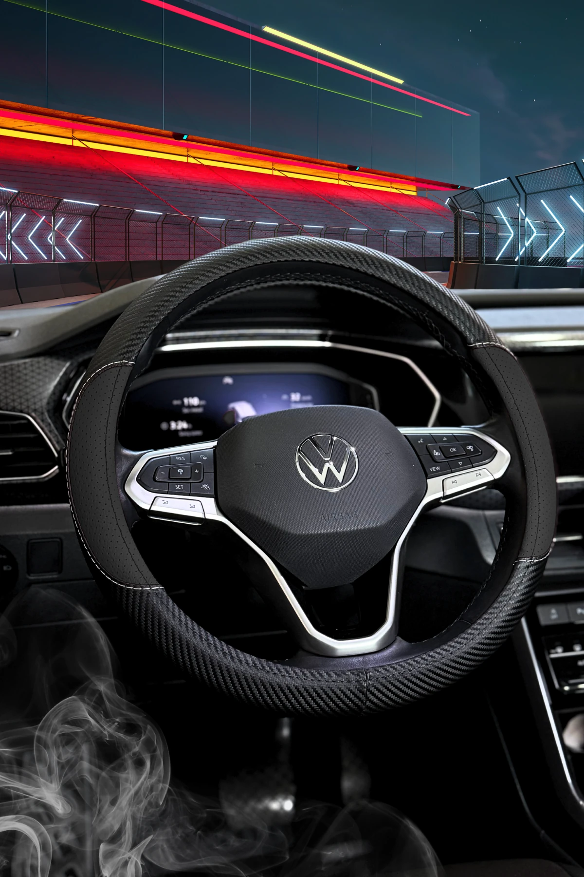 Raptor Serisi Delikli Deri Direksiyon Kılıfı