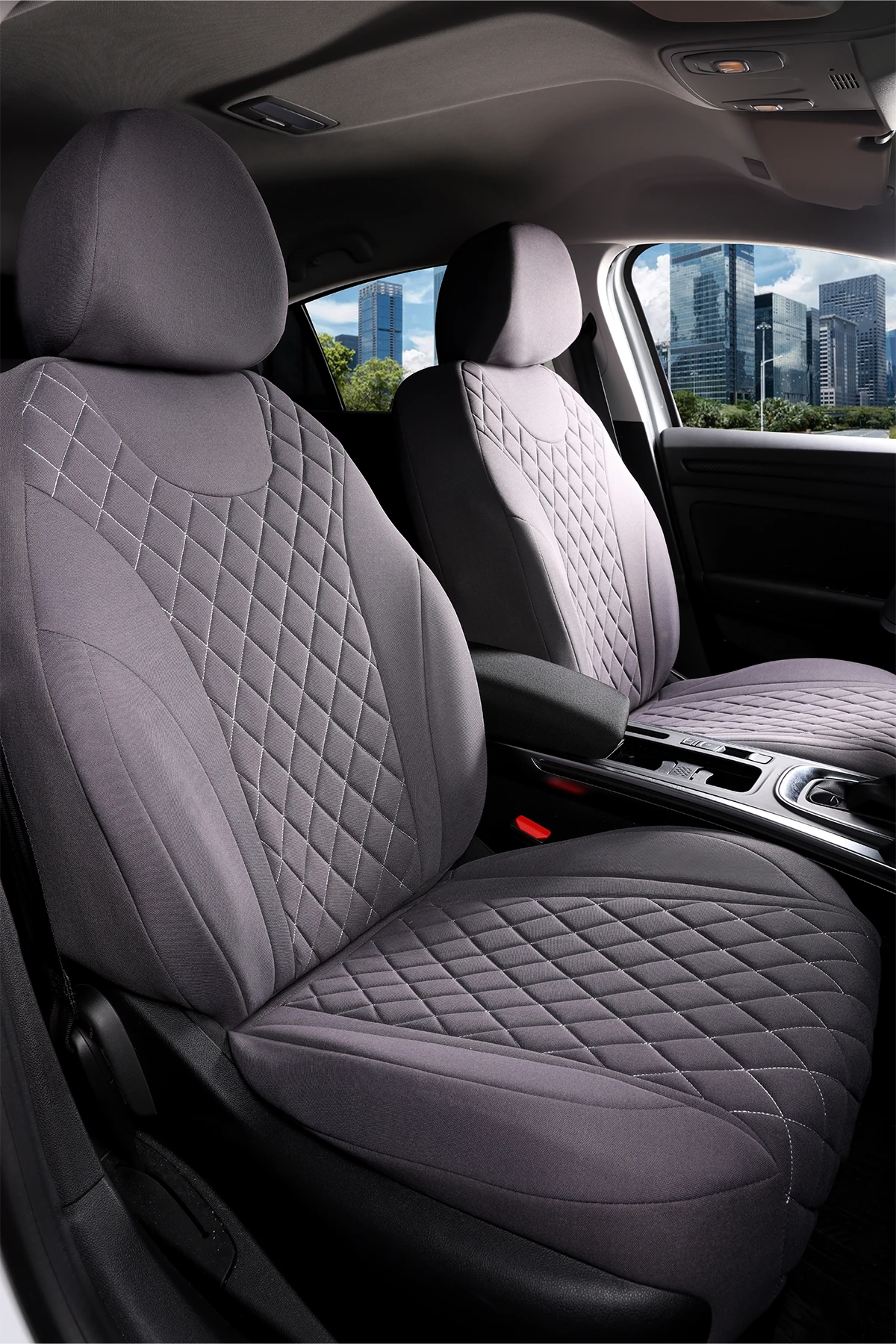 Moon Serisi Oto Koltuk Kılıfı 5li Takım - FÜME