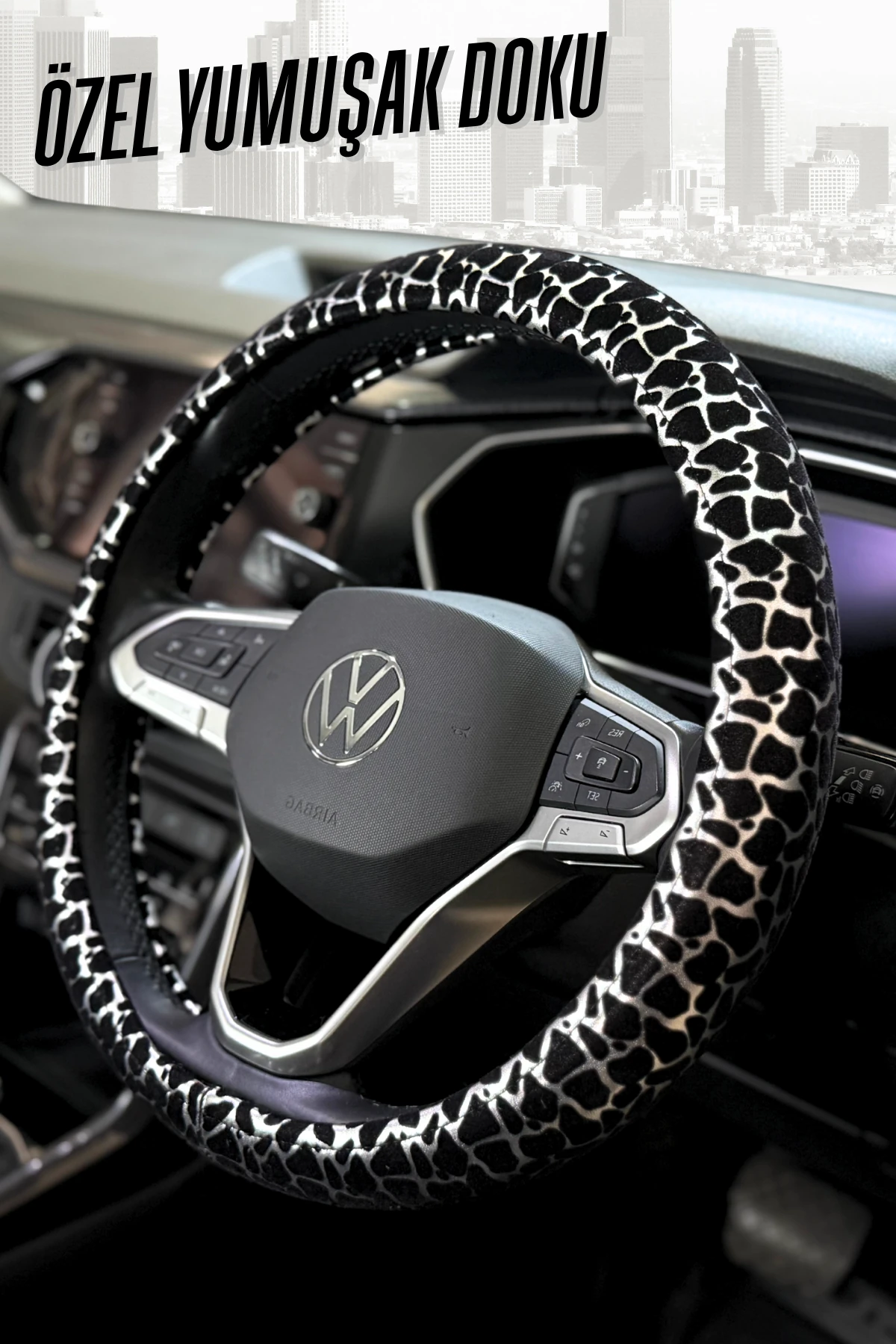 Candy Serisi Özel Kadife Dolgulu Direksiyon Kılıfı