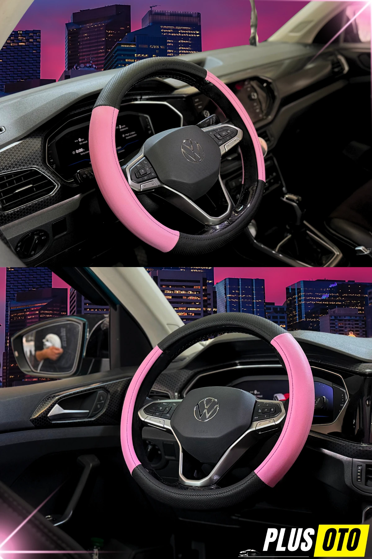 Pembe Seri Direksiyon Kılıfı 