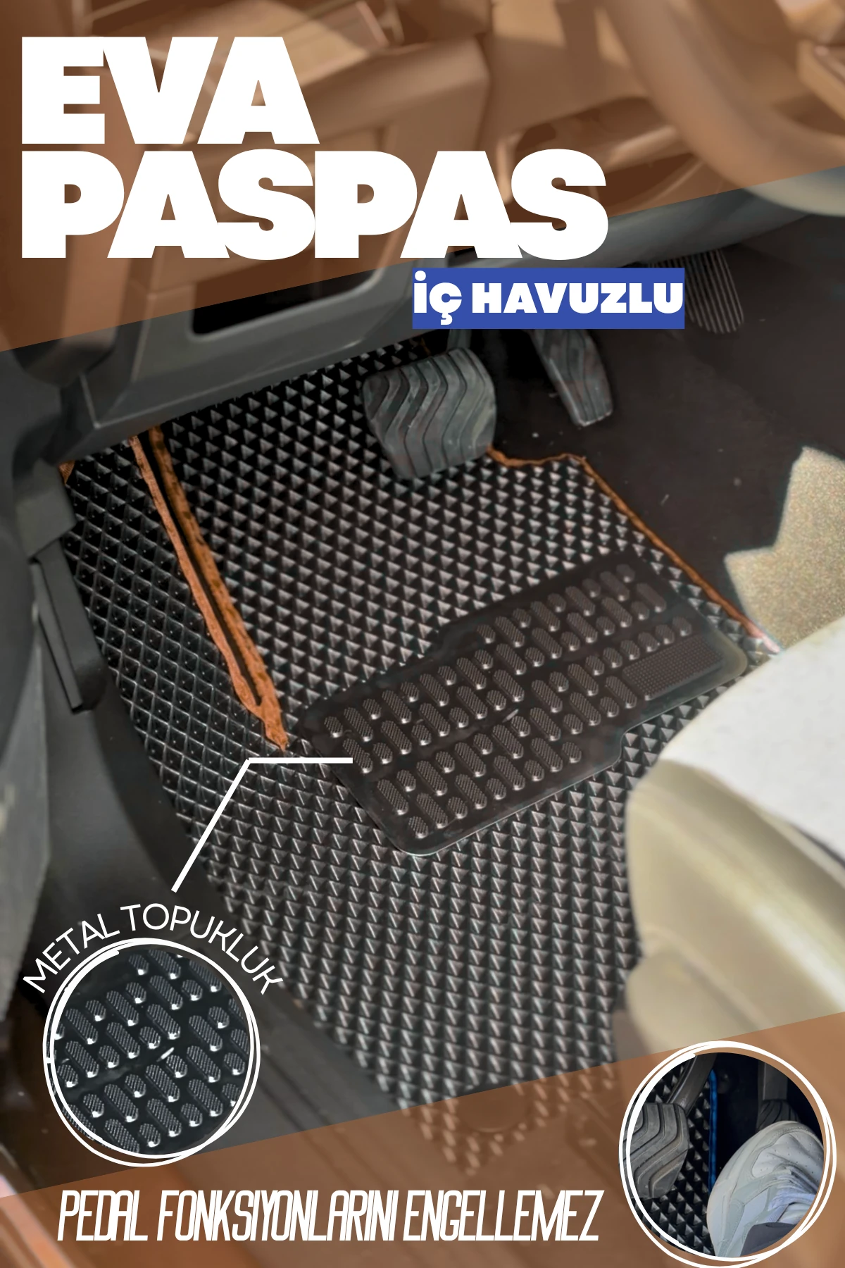 Yeni Nesil Akıllı Eva Paspas 5'li Tam Takım Set - TABA