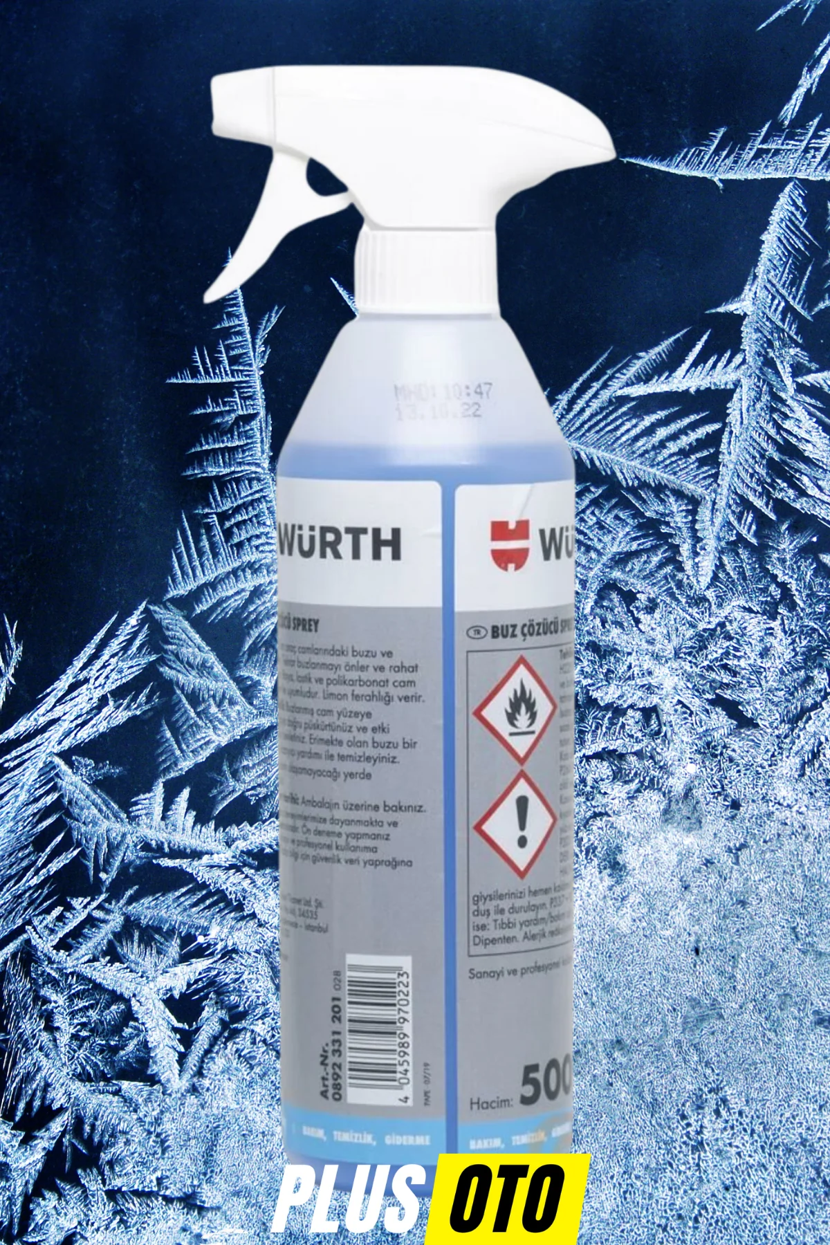 Würth 4'lü Kış Paketi, Buz Çözücü, Buğu Önleyici, Yağmur Kaydırıcı, Antifrizli Cam Suyu