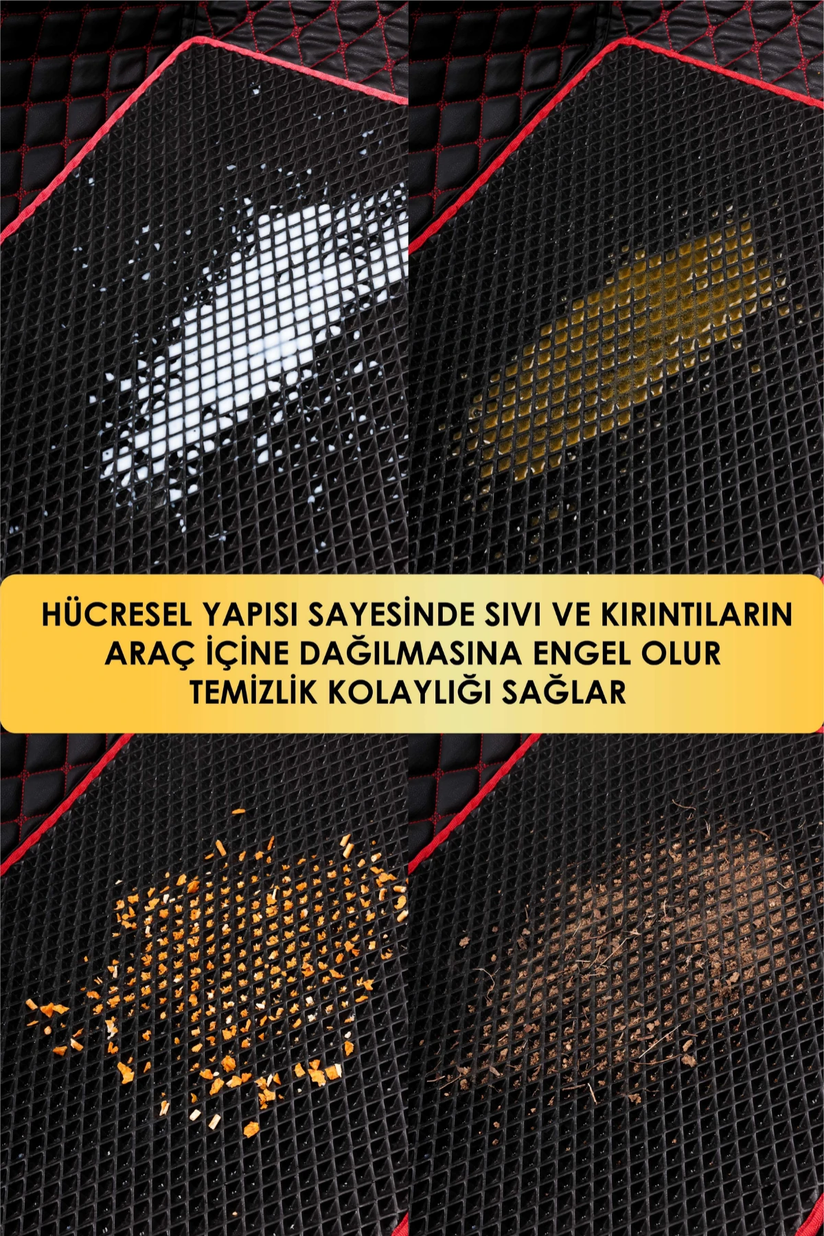 Araca Özel 8D Evalı Deri Taban Kaplama