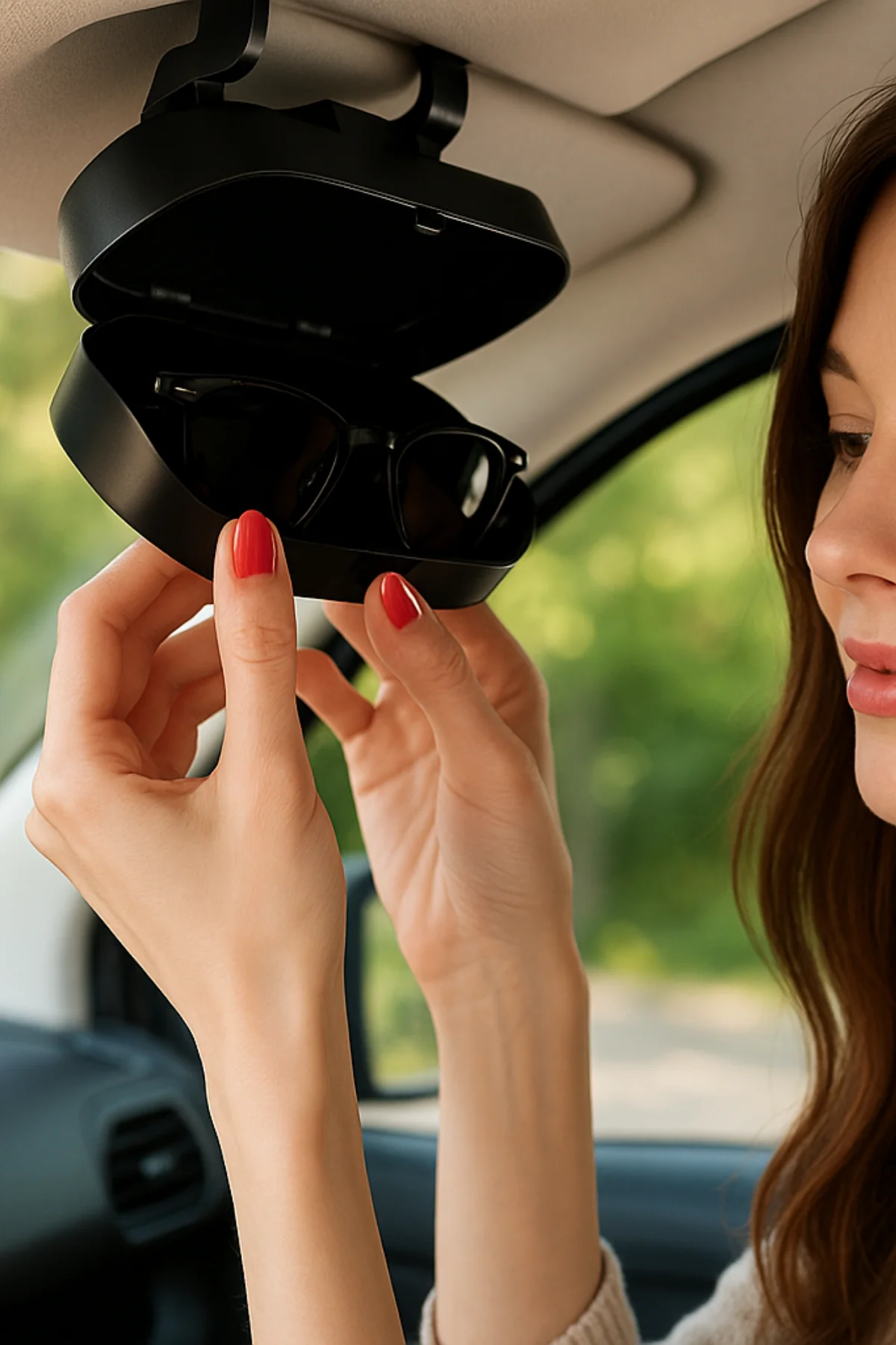 Araç İçi Gözlük Tutucu Kadife İç Çizdirmez Özel Tasarım Araç Aksesuar Gözlük Kabı Torpido Aksesuar