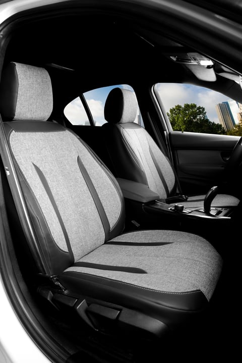 Olimpia Serisi Deri Keten Karışımı Oto Koltuk Kılıfı 5’li Tam Set