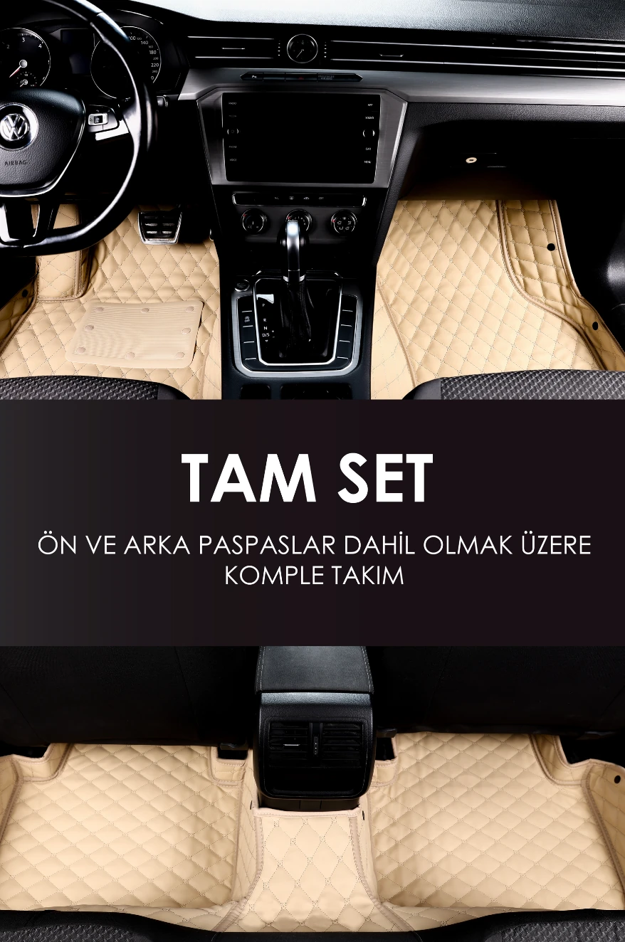 Araca Özel 7D Deri Taban Kaplama