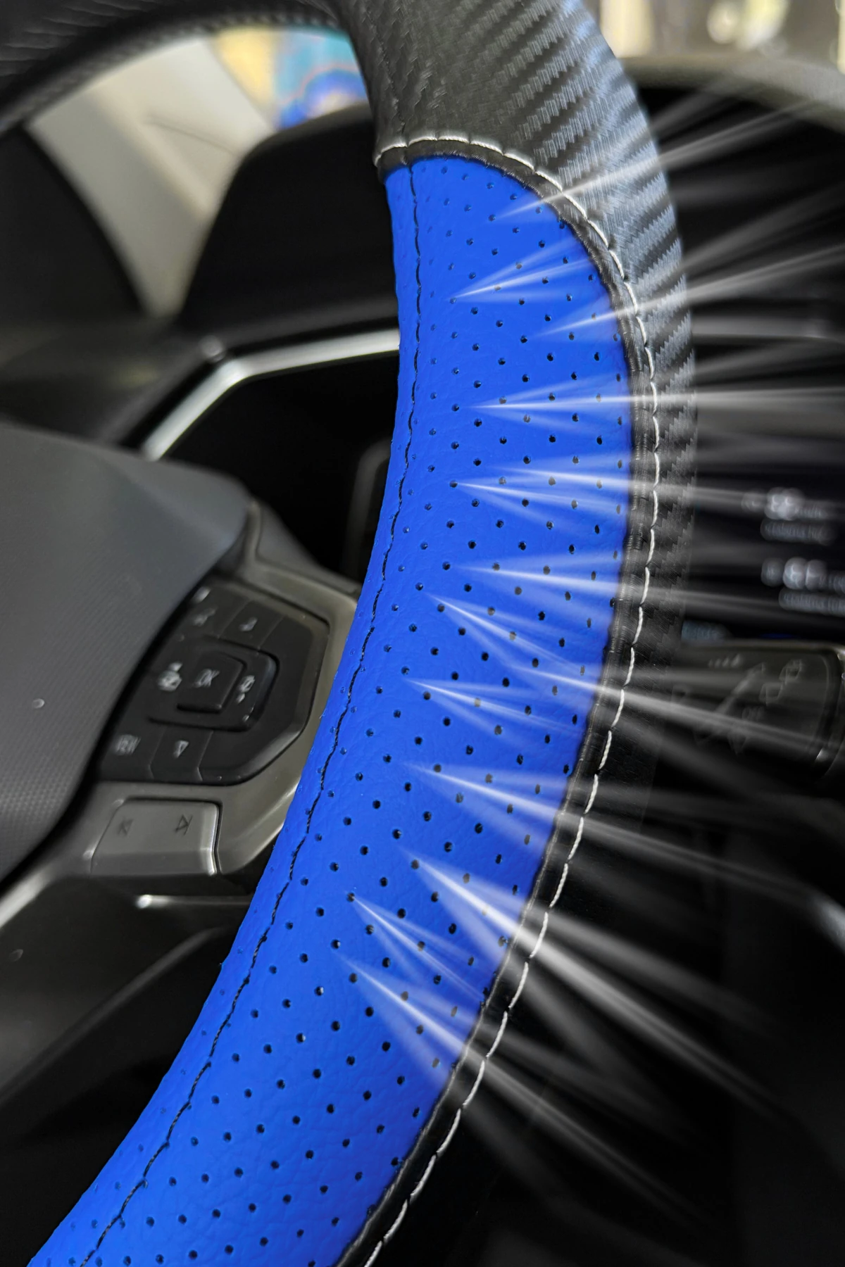 Raptor Serisi Delikli Deri Direksiyon Kılıfı