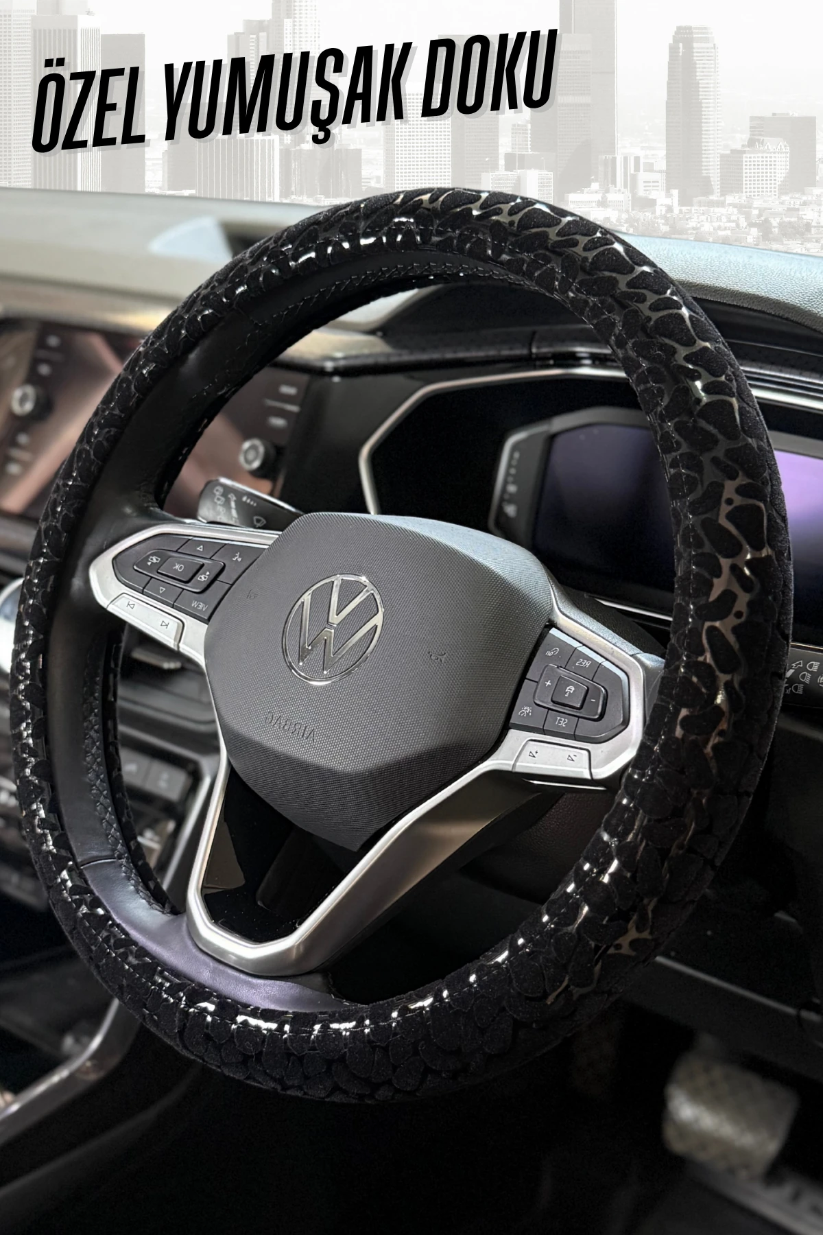 Candy Serisi Özel Kadife Dolgulu Direksiyon Kılıfı