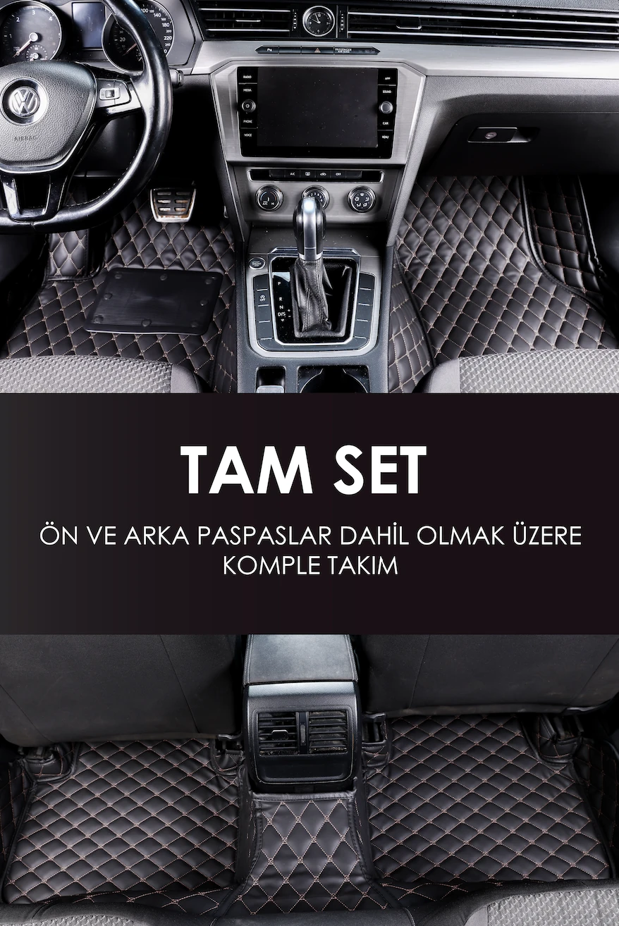 Araca Özel 7D Deri Taban Kaplama