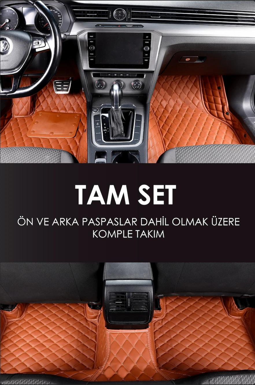 Araca Özel 7D Deri Taban Kaplama