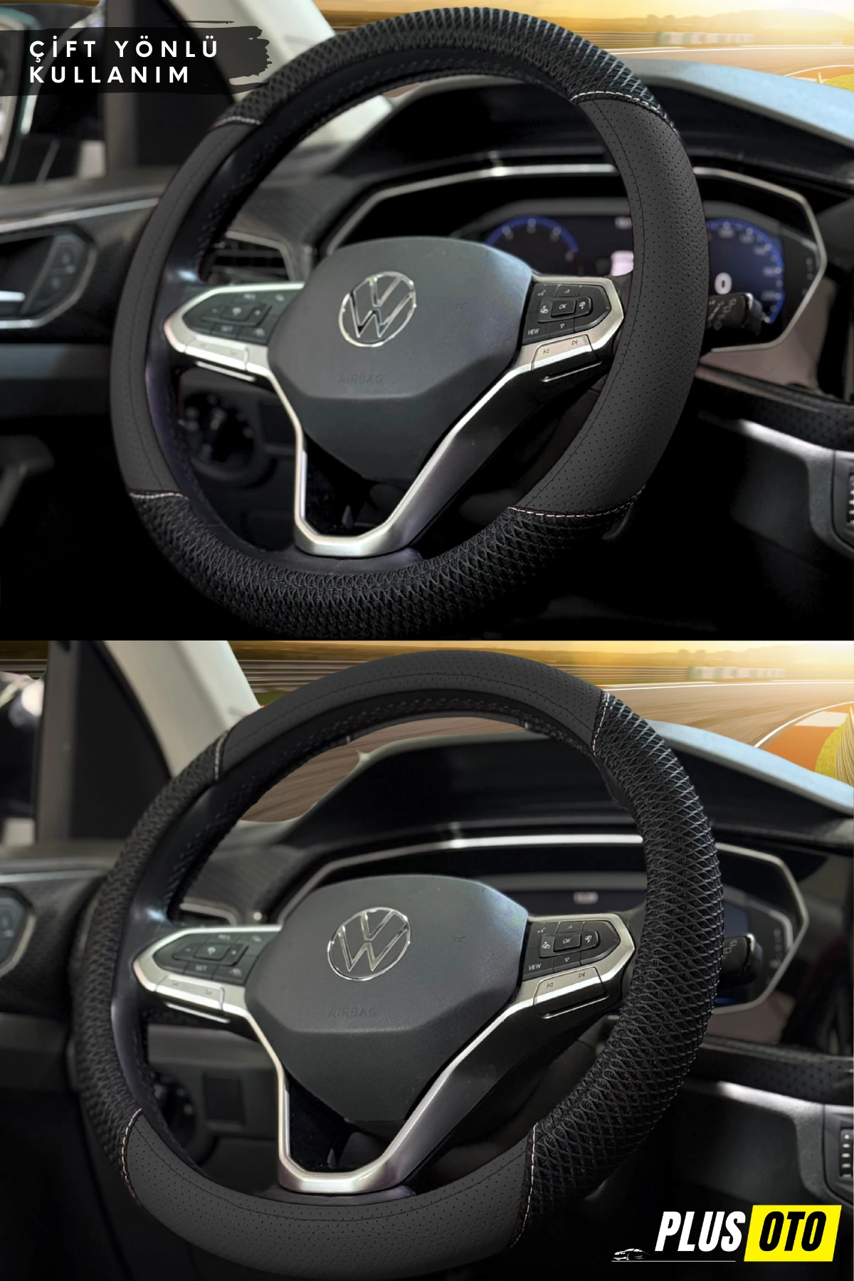 Rally Serisi Terletmez Fileli Direksiyon Kılıfı 