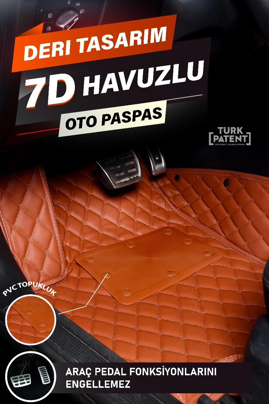 Araca Özel 7D Deri Taban Kaplama - TABA
