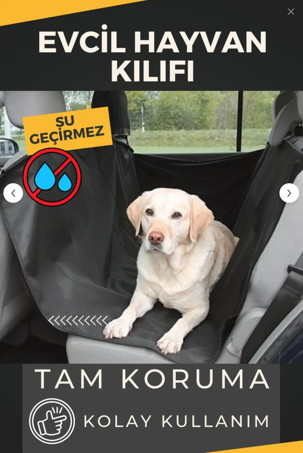 Tüm Araçlara Uyumlu Su Geçirmez Evcil Hayvan Kılıfı