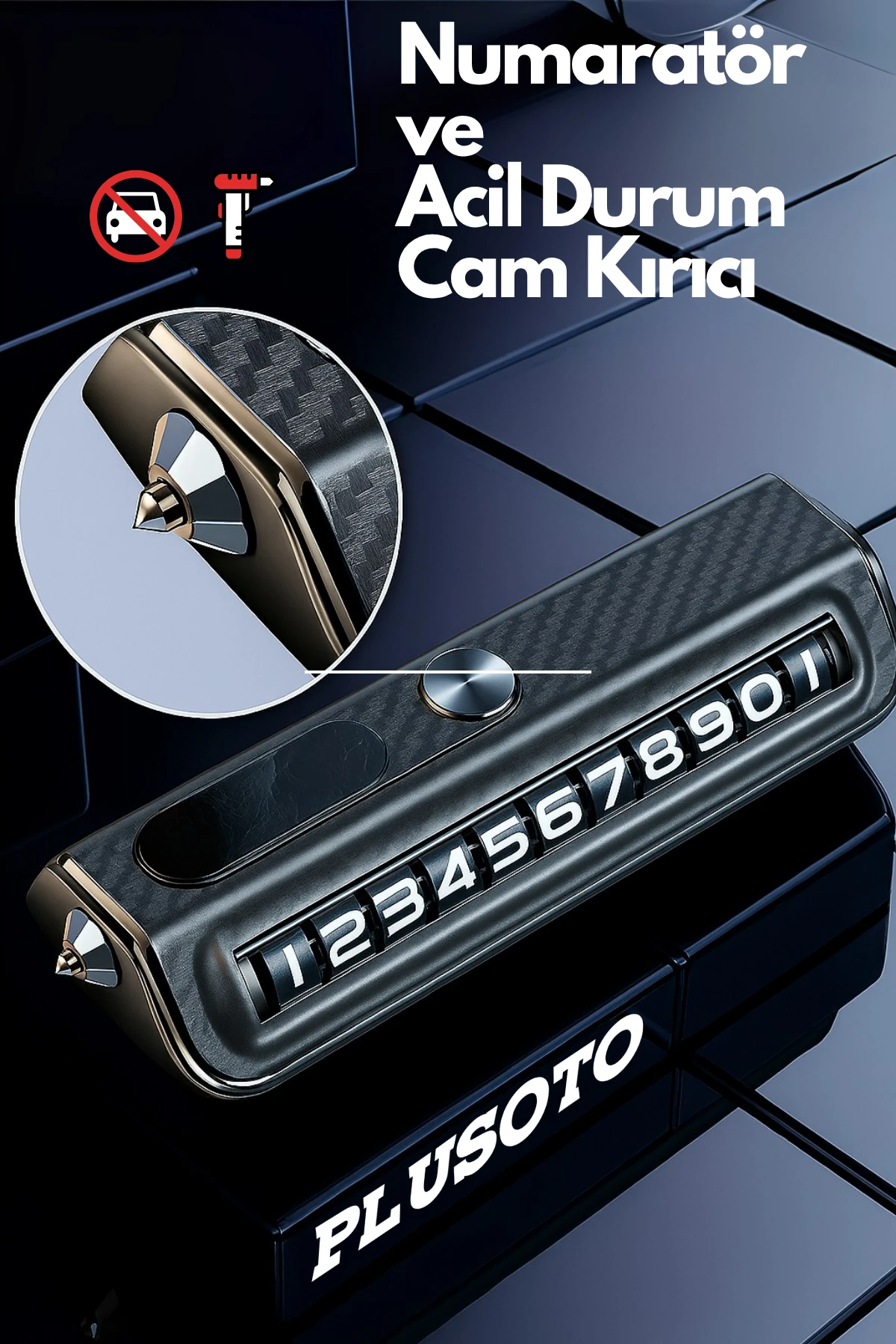 Acil Durum Çekici ve Numaratör Numara Gizlenebilir Çok Fonksiyonlu Araç Telefon Numaratör Parkmatik