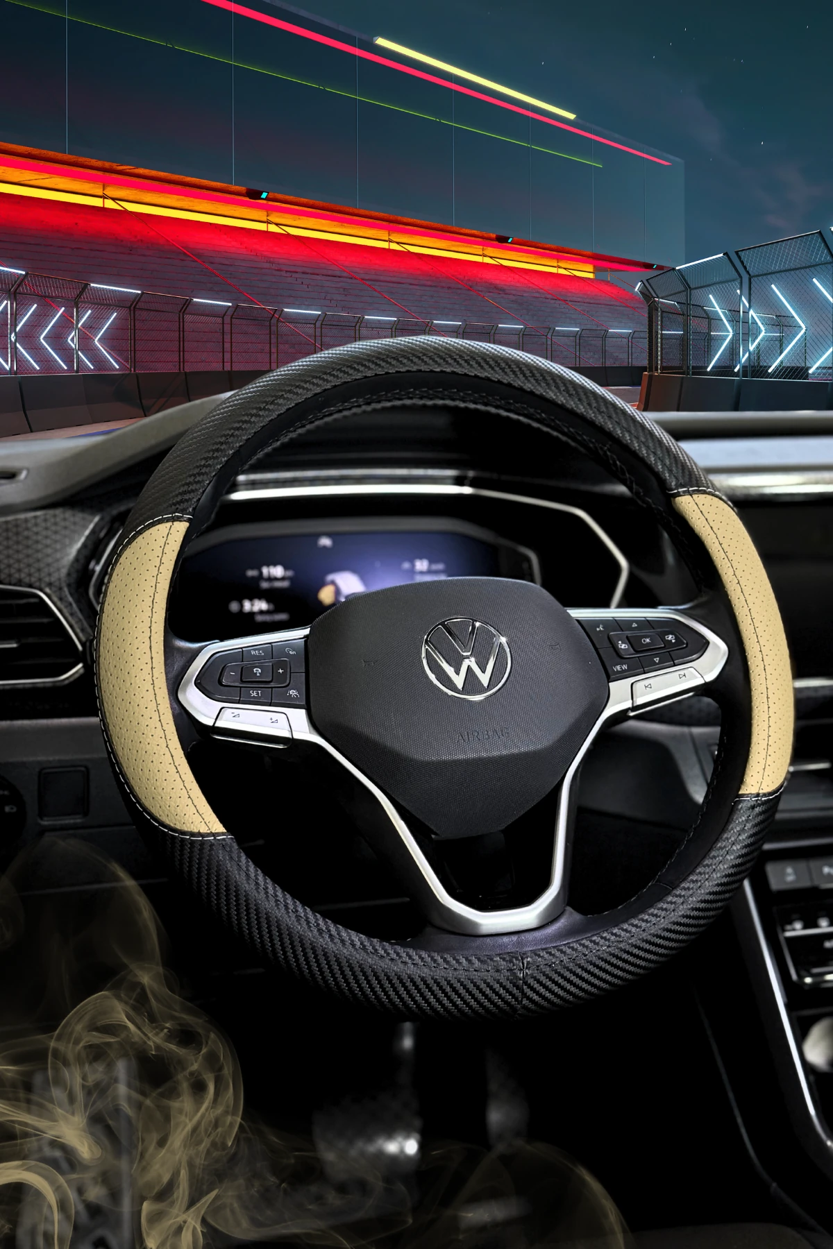 Raptor Serisi Delikli Deri Direksiyon Kılıfı