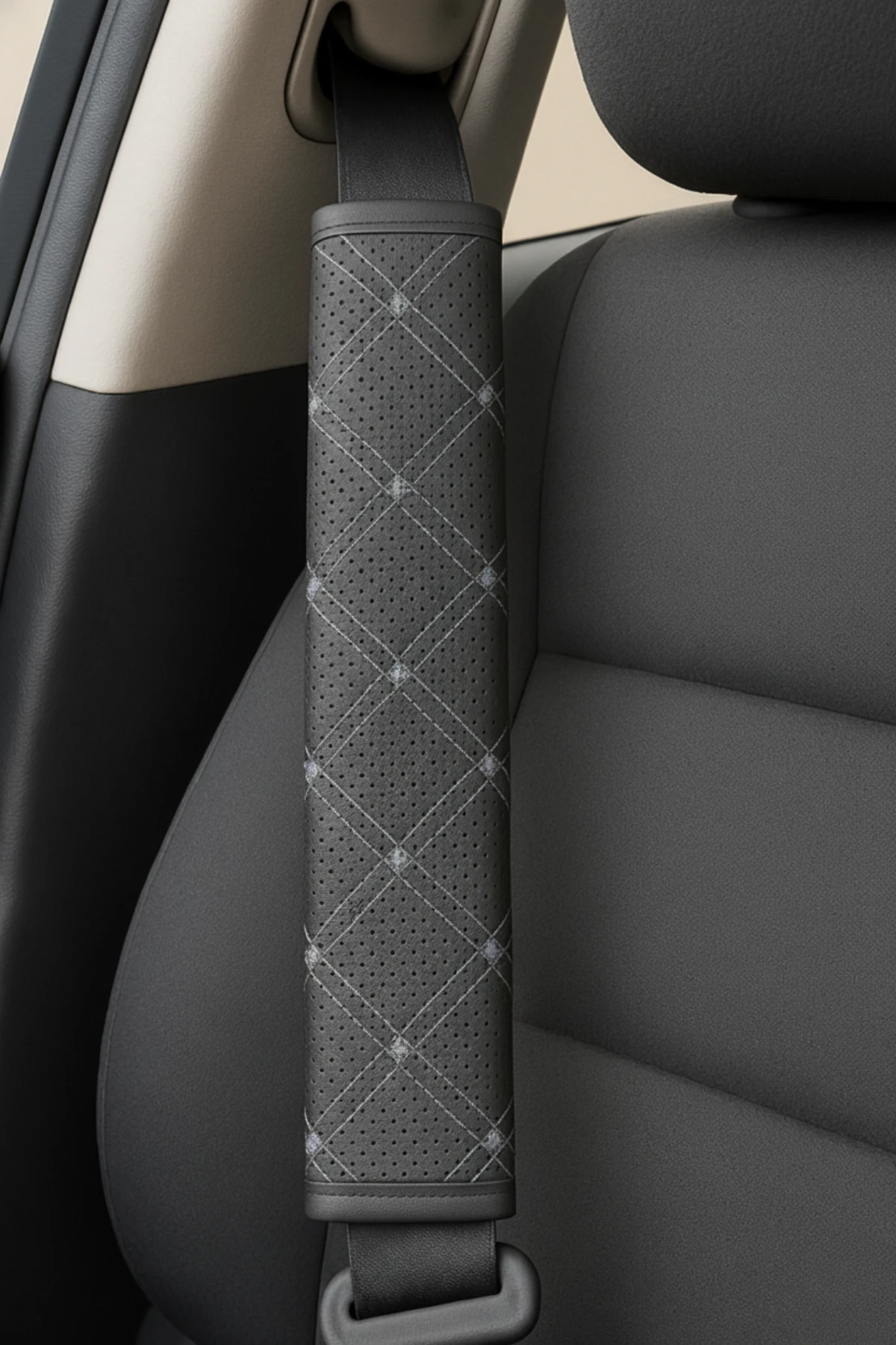 Class Serisi Nakışlı Direksiyon Kılıfı ve 2 Adet Emniyet Kemer Pedi 