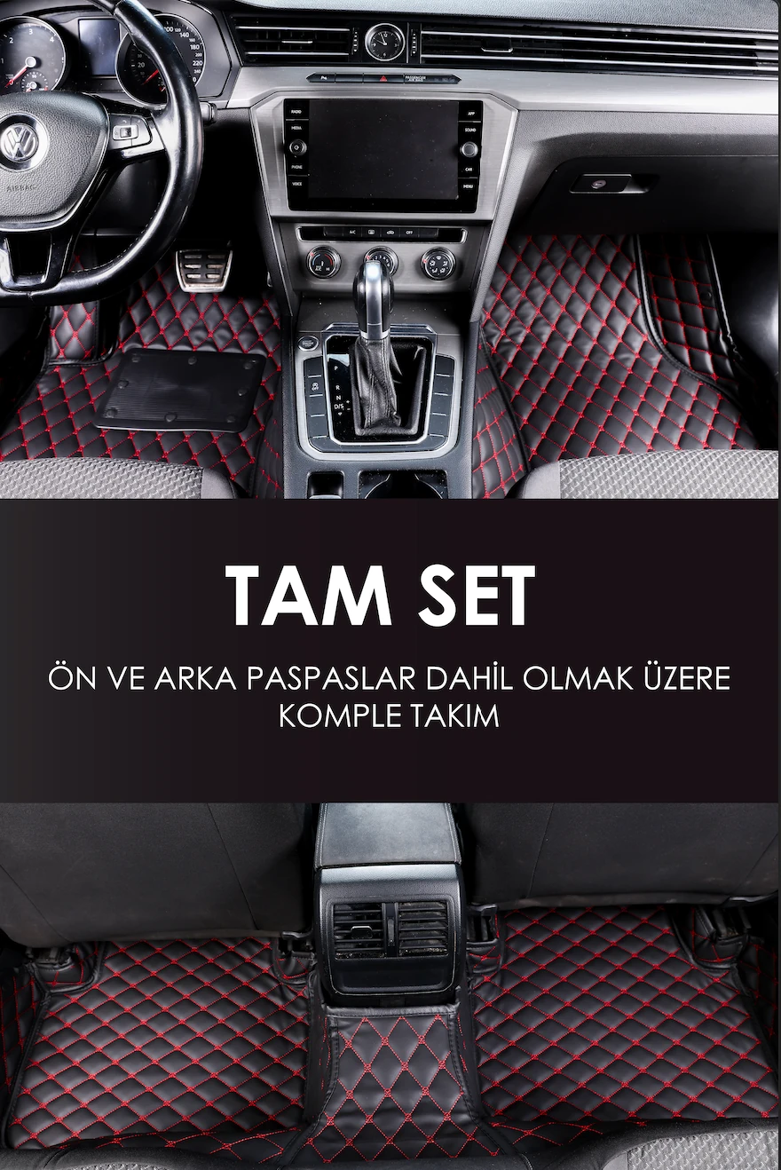 Araca Özel 7D Deri Taban Kaplama