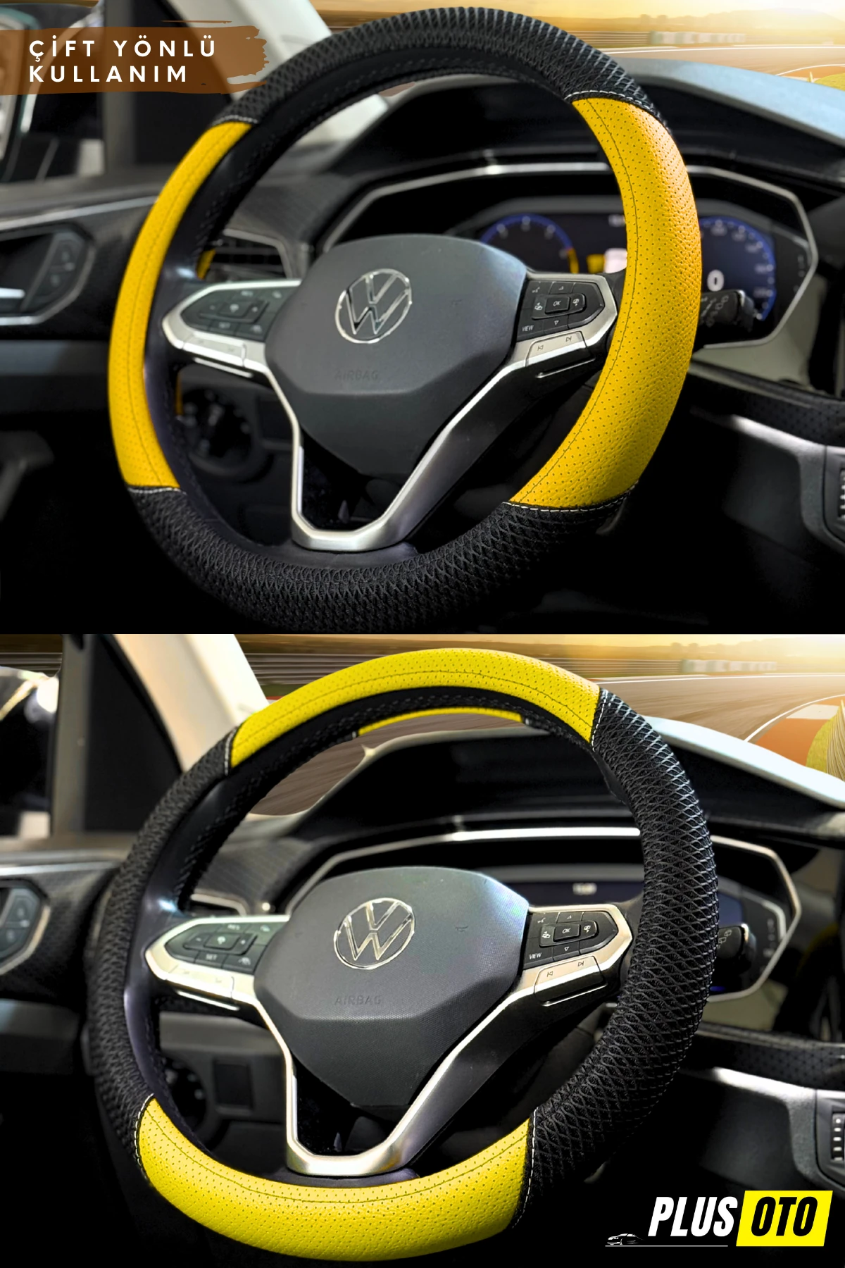 Rally Serisi Terletmez Fileli Direksiyon Kılıfı 