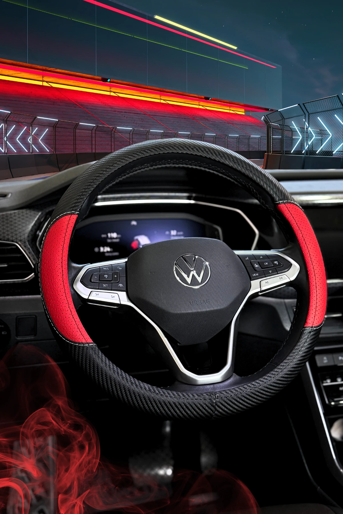 Raptor Serisi Delikli Deri Direksiyon Kılıfı