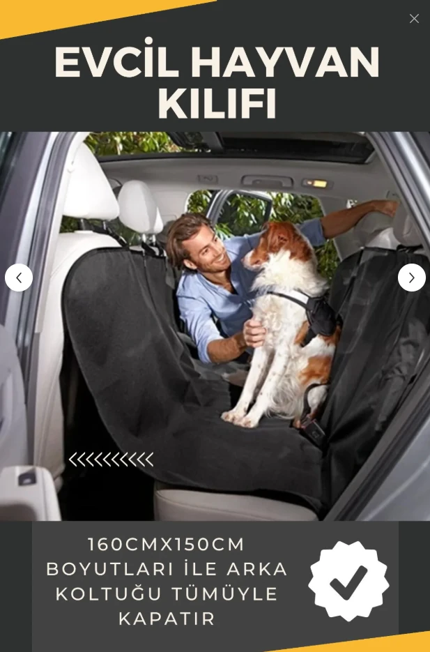 Tüm Araçlara Uyumlu Su Geçirmez Evcil Hayvan Kılıfı