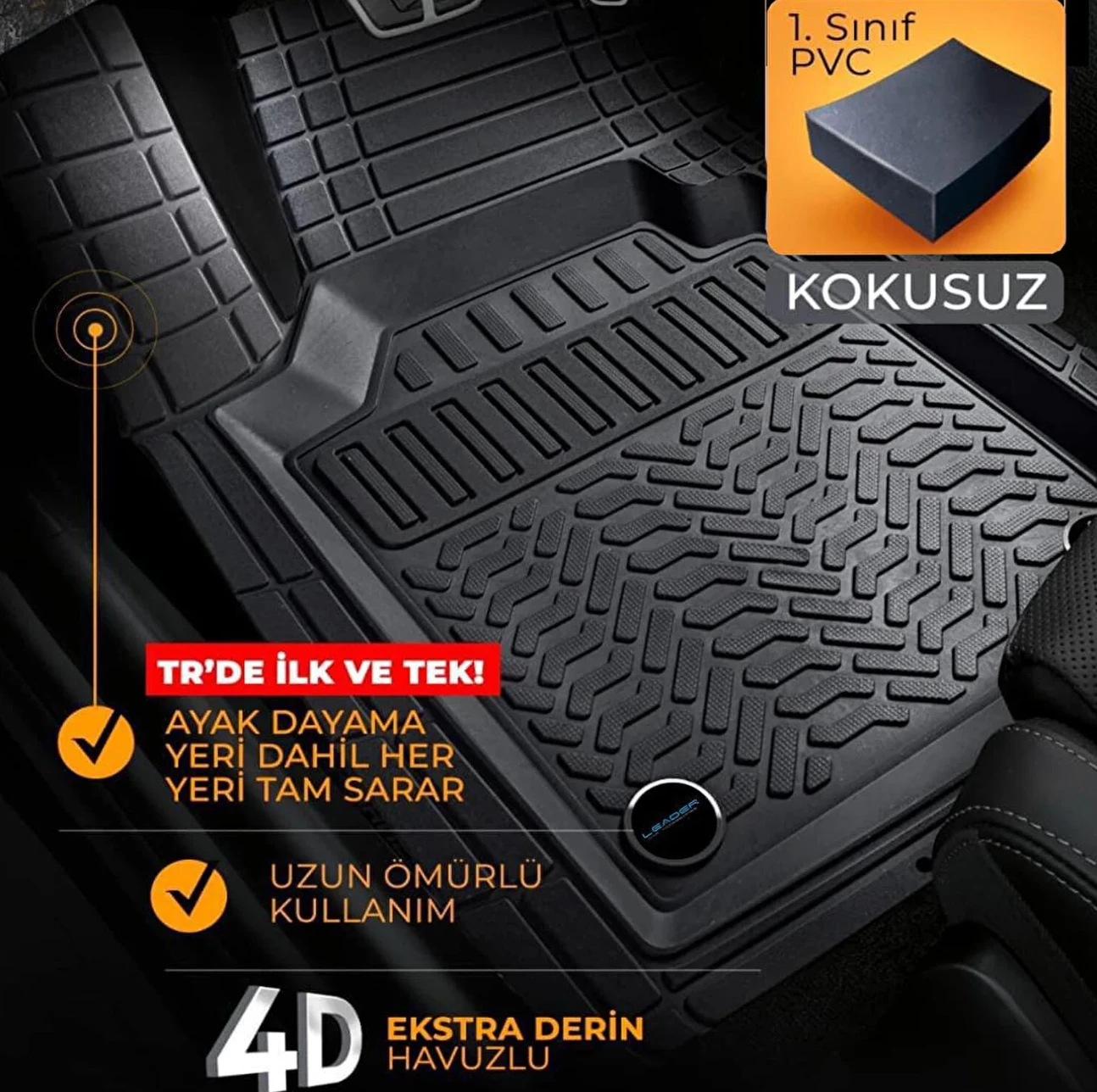 Maximum Serisi 4D Havuzlu Oto Paspas 5’li Takım Set