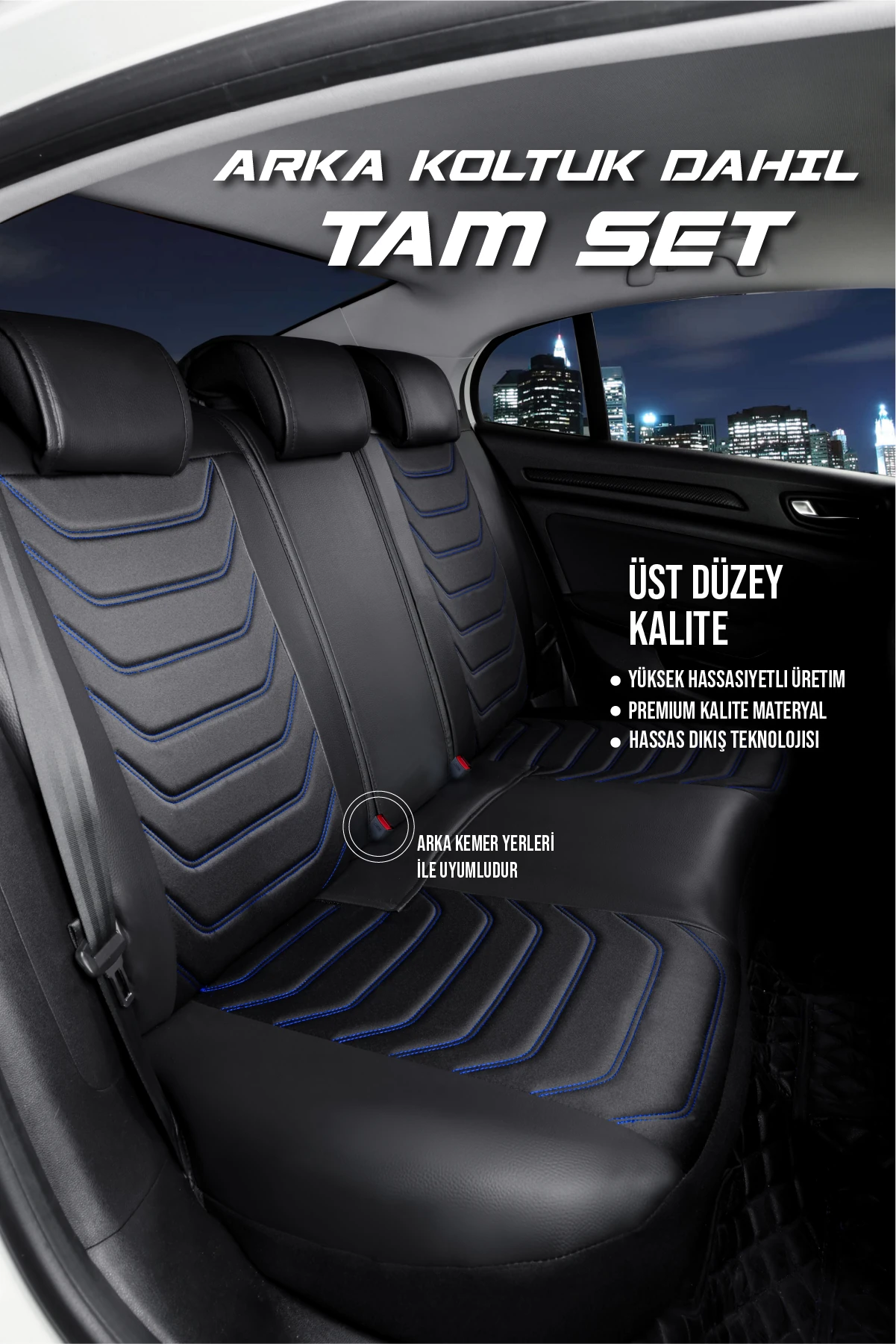 Sport Elegance 5’li Set Deri Oto Koltuk Kılıfı