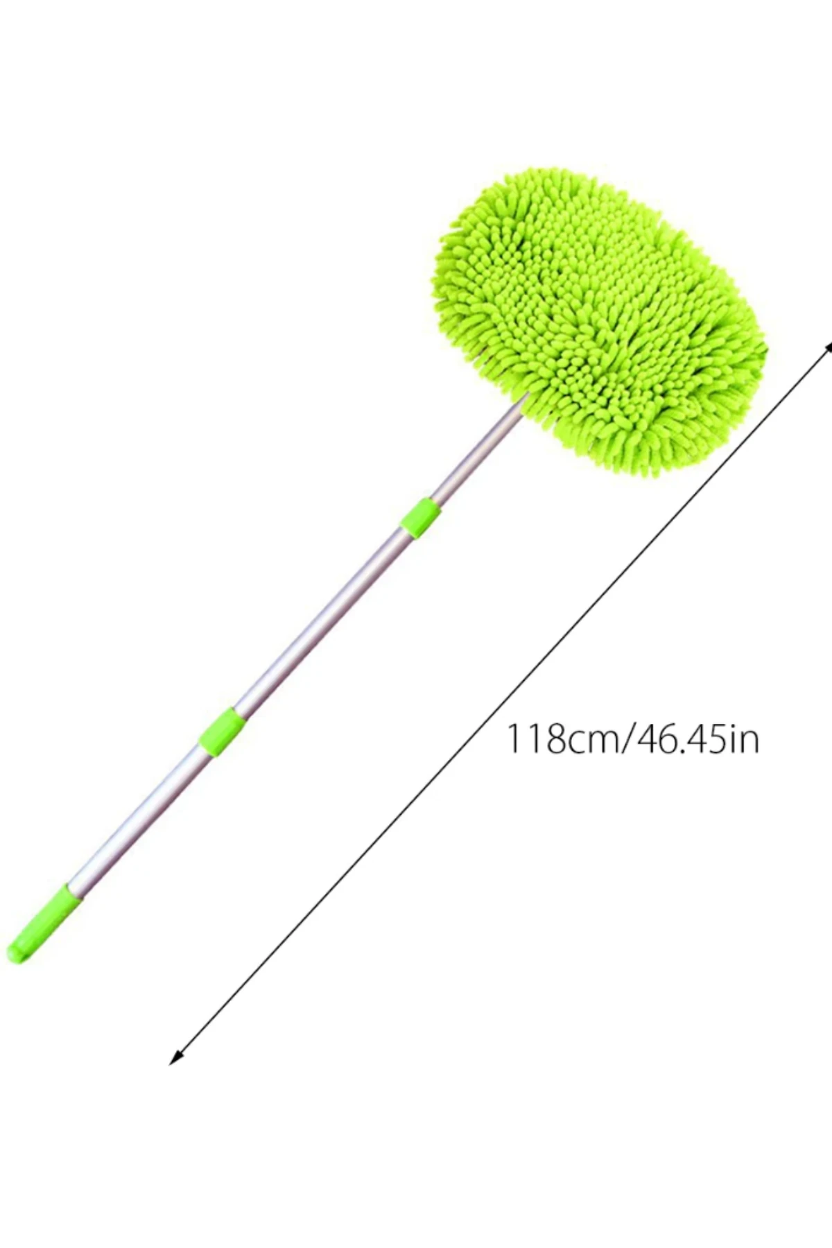 Araba Yıkama Fırçası Oto Yıkama Mop Mikrofiber Bezli Uzayabilir Saplı Çizdirmez Araç Yıkama Bezi