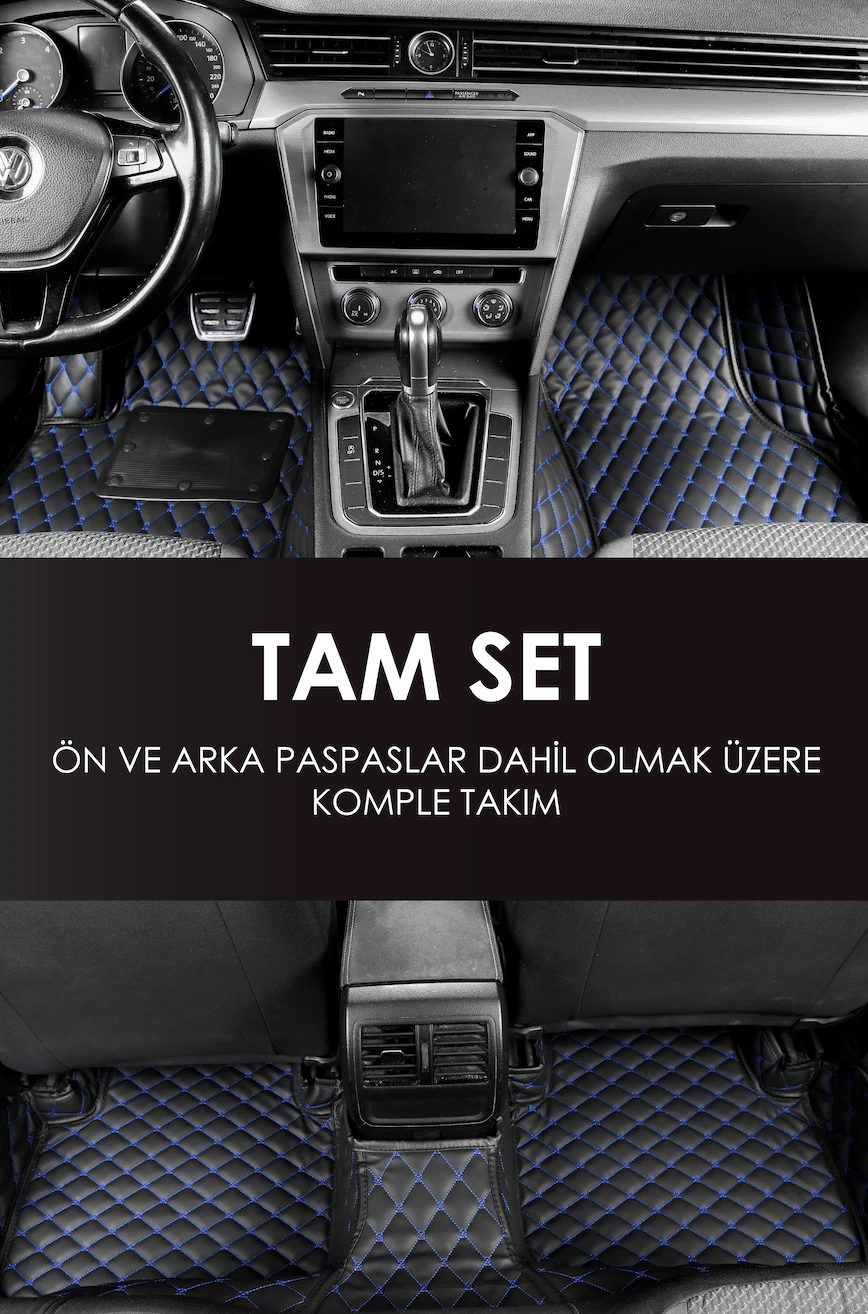 Araca Özel 7D Deri Taban Kaplama