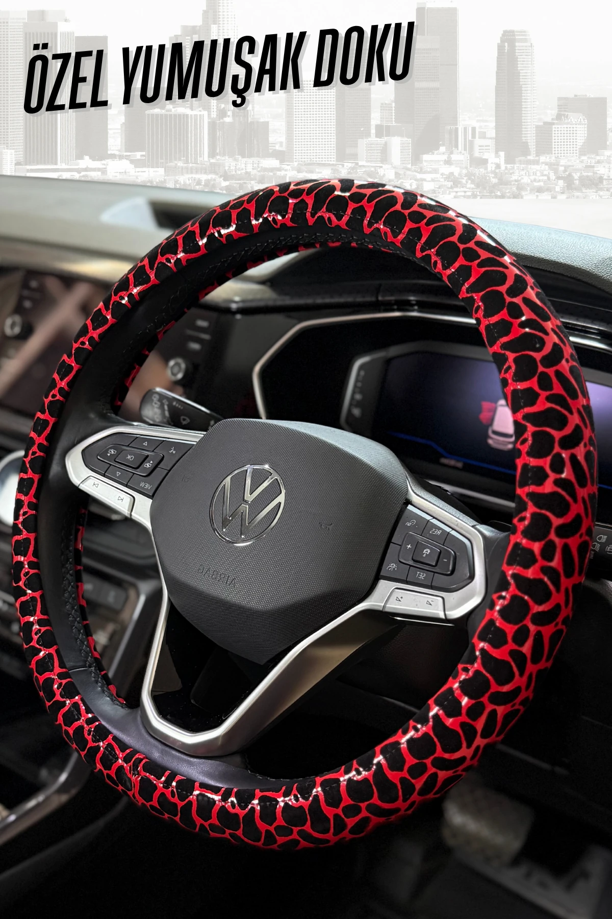 Candy Serisi Özel Kadife Dolgulu Direksiyon Kılıfı