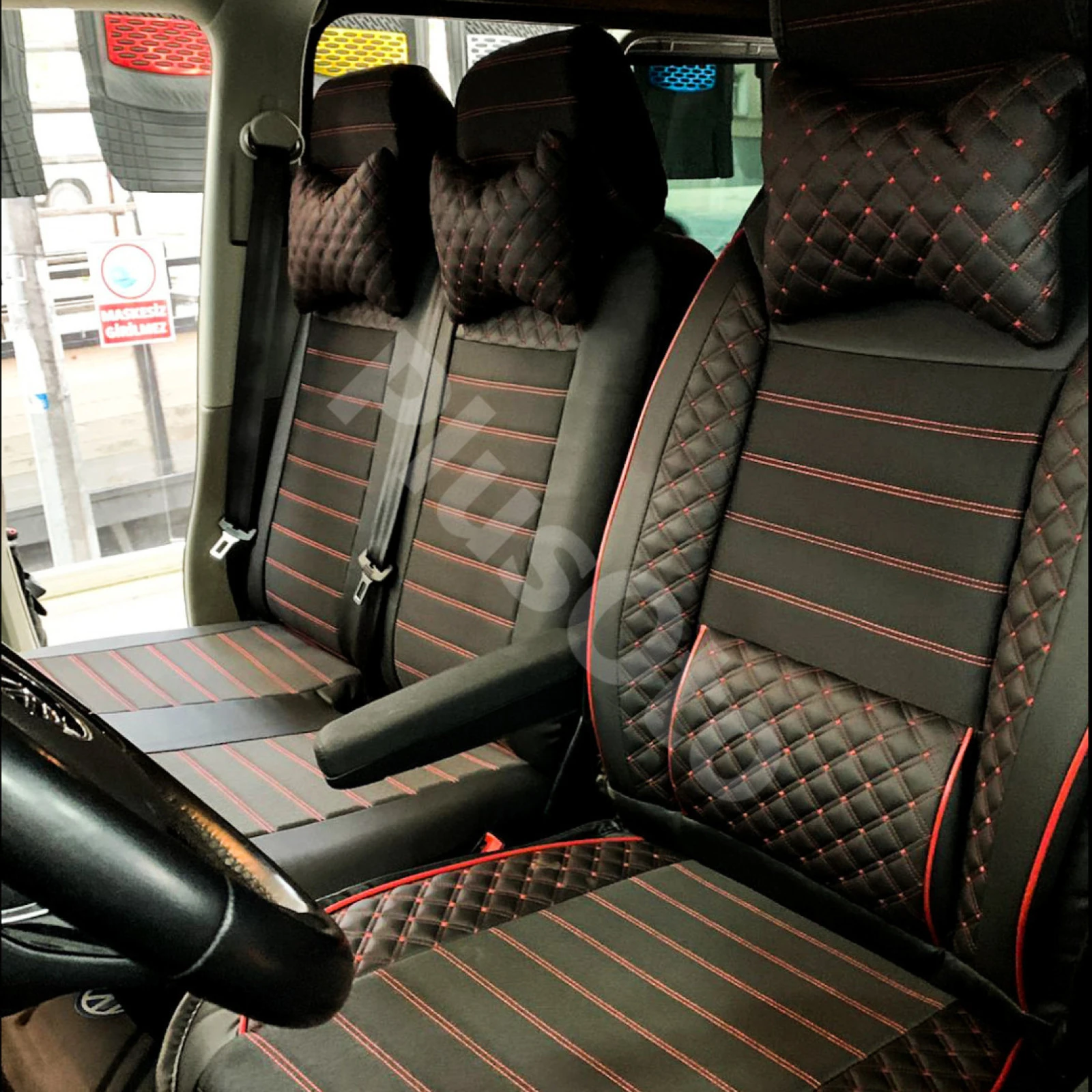 Transporter Plus Lüks Deri Oto Koltuk Kılıfı