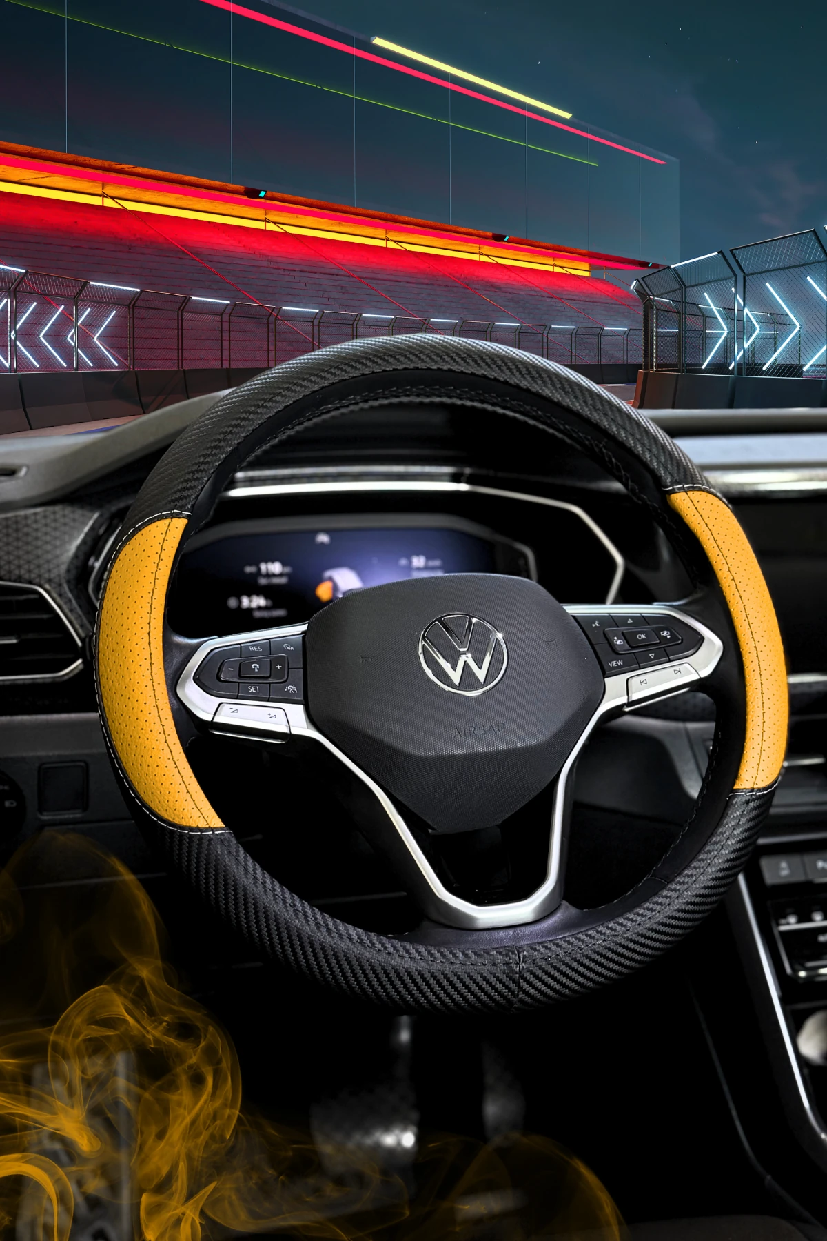 Raptor Serisi Delikli Deri Direksiyon Kılıfı